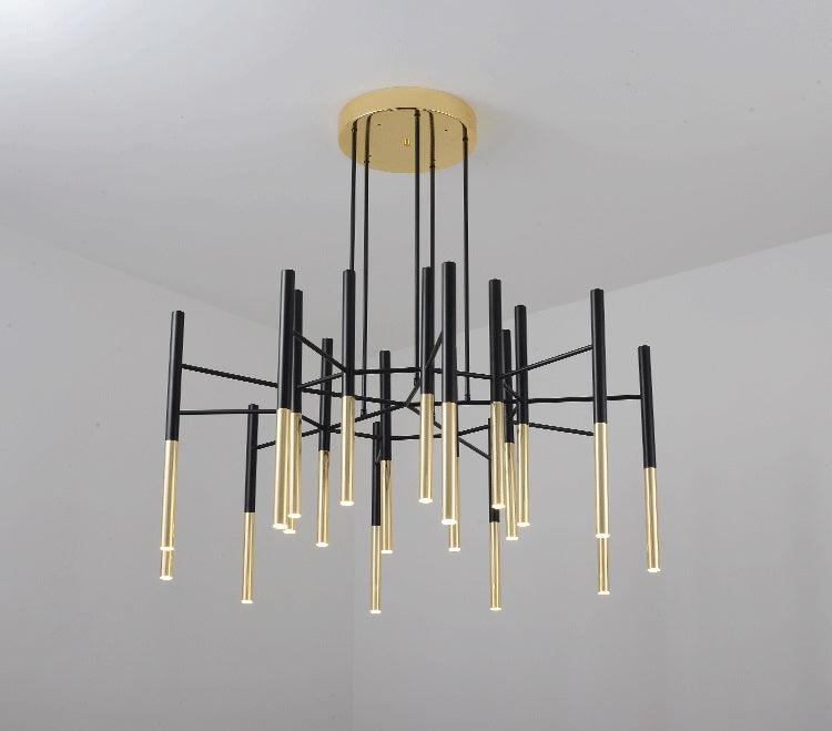 Metal Tubular Chandelier - Lumpaz