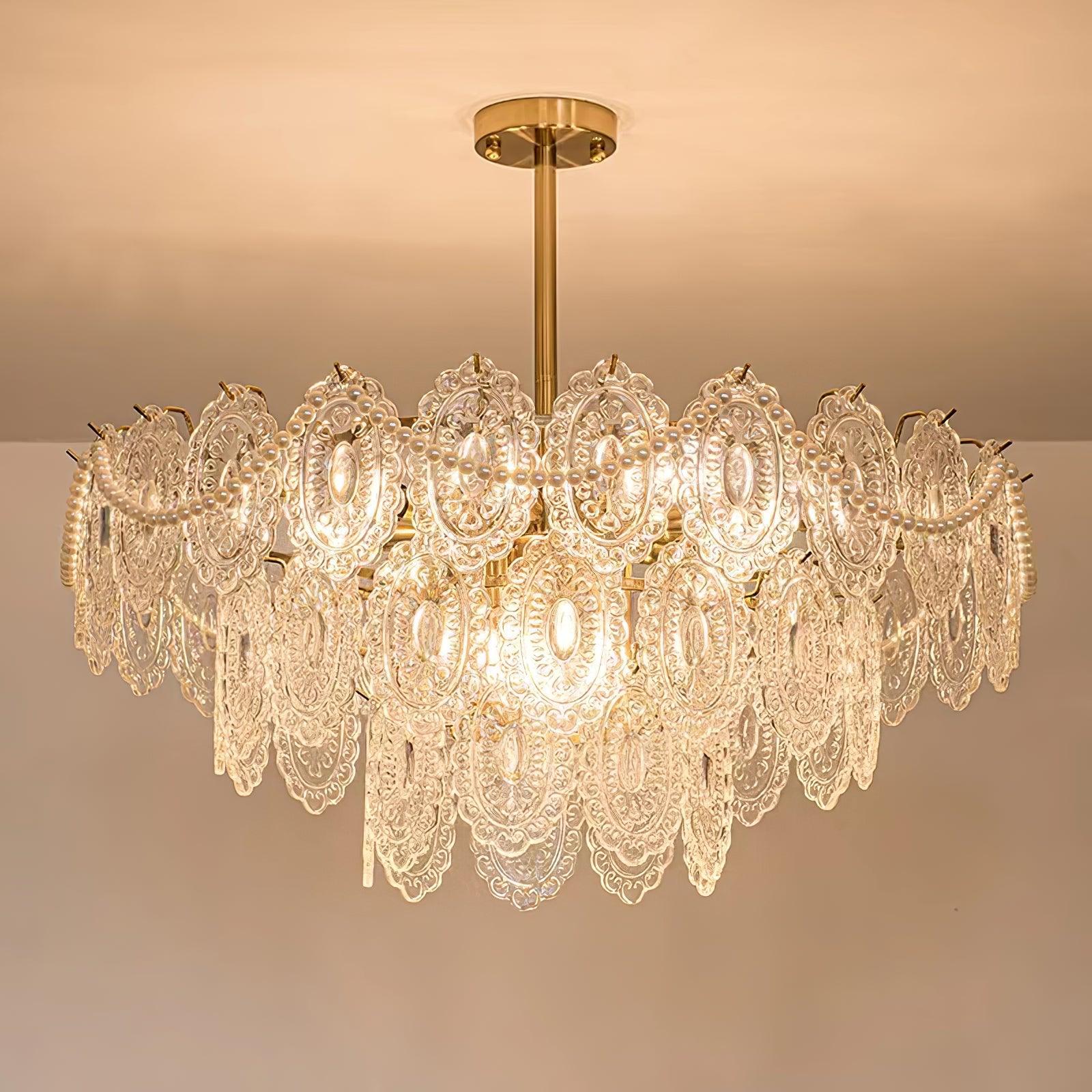 Wave Pearl Chandelier - Lumpaz