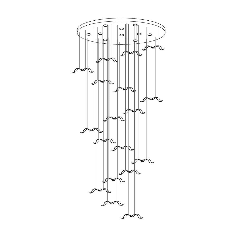 Large Seagull Chandelier - Lumpaz