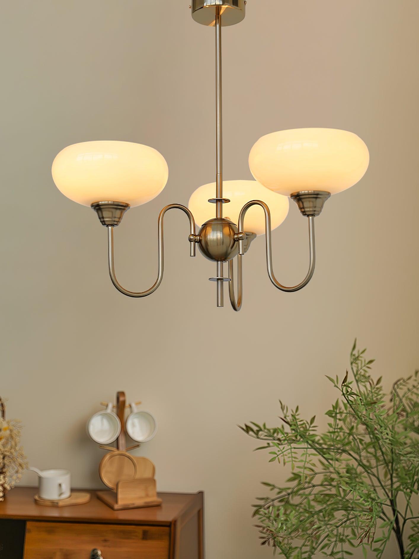 Creamy Persimmon Chandelier - Lumpaz