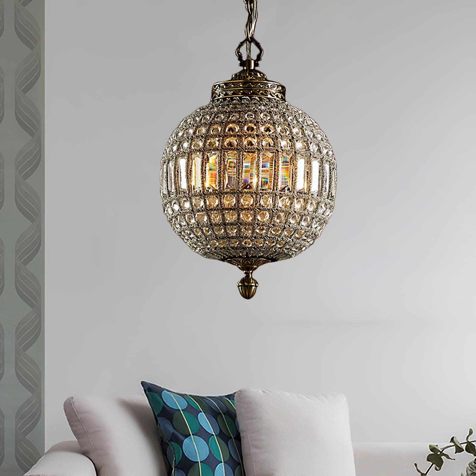 Traditional Gold Globe Chandelier - Lumpaz