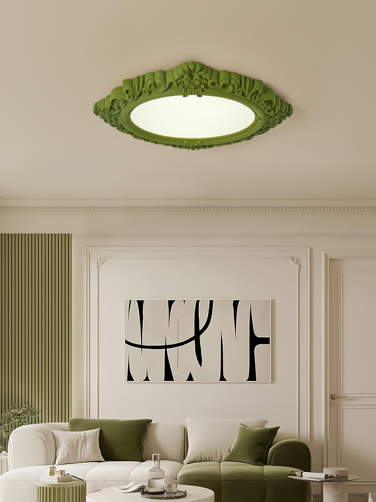 Sculpted Resin Ceiling Lamp - Lumpaz