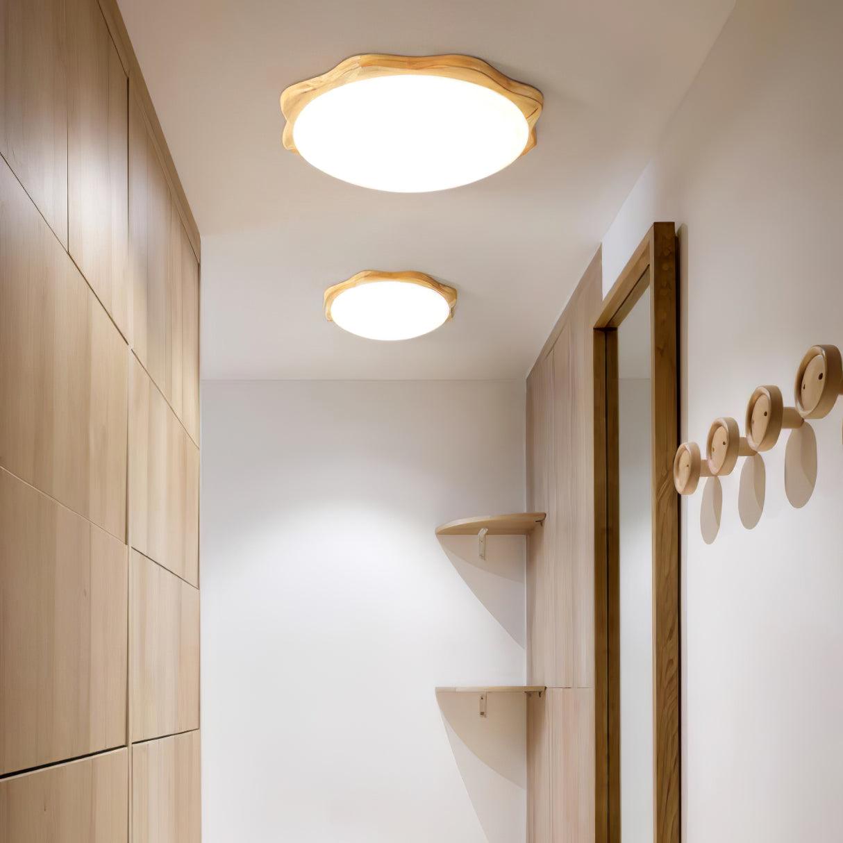 Drum Wood Ceiling Lamp - Lumpaz