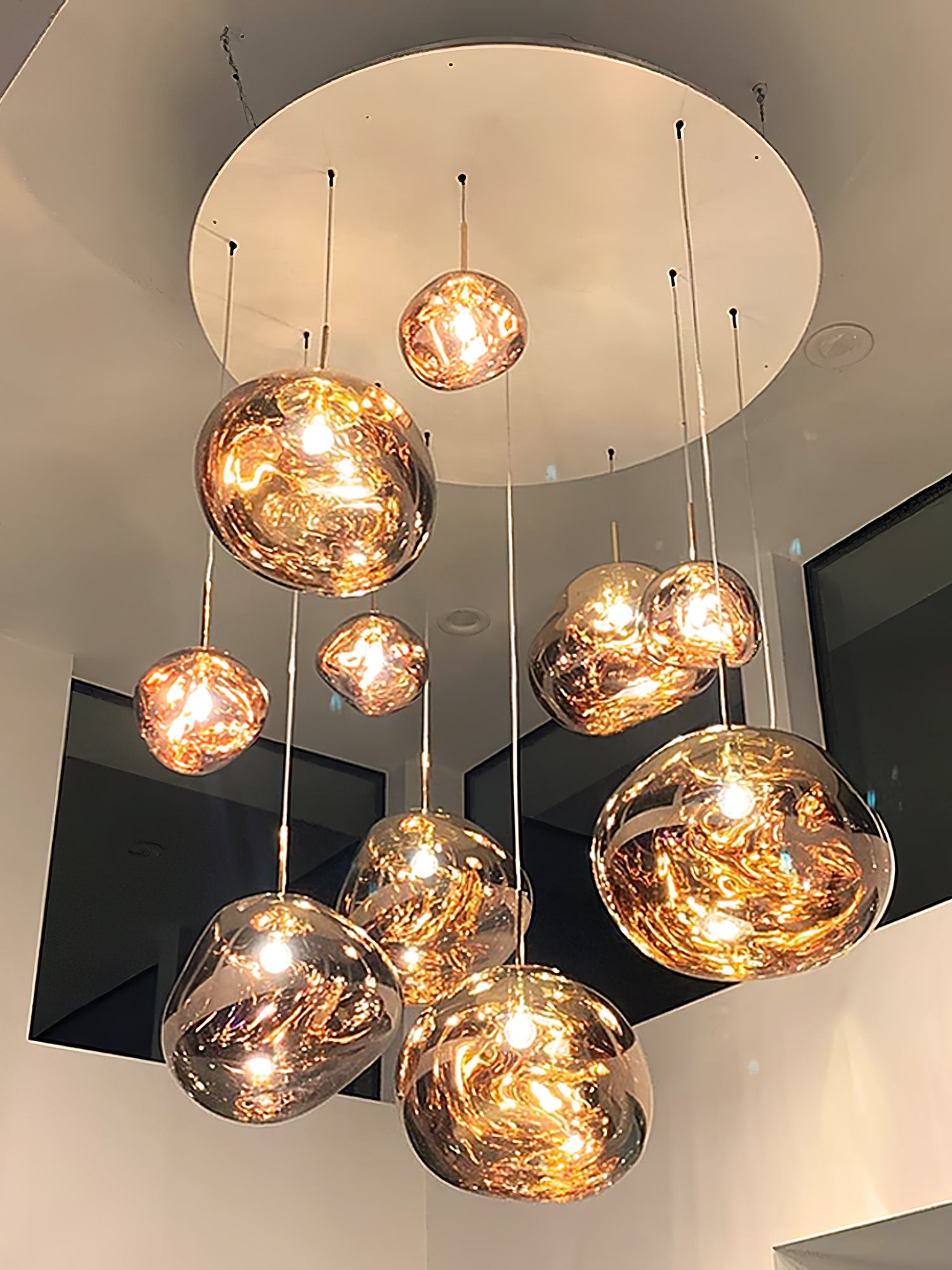 Multi Lava Round Pendant Lamp - Lumpaz