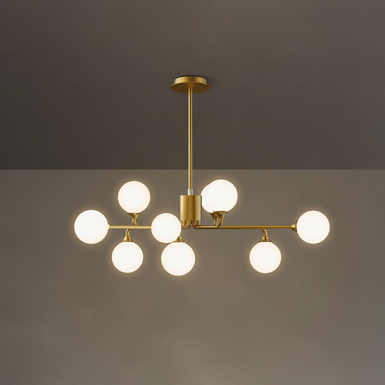 Staggered Glass Globes Chandelier - Lumpaz