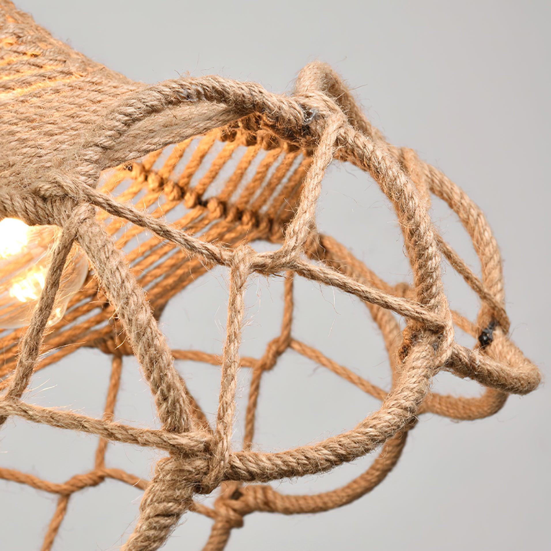 Retro Hemp Rope Interesting Pendant Light - Lumpaz