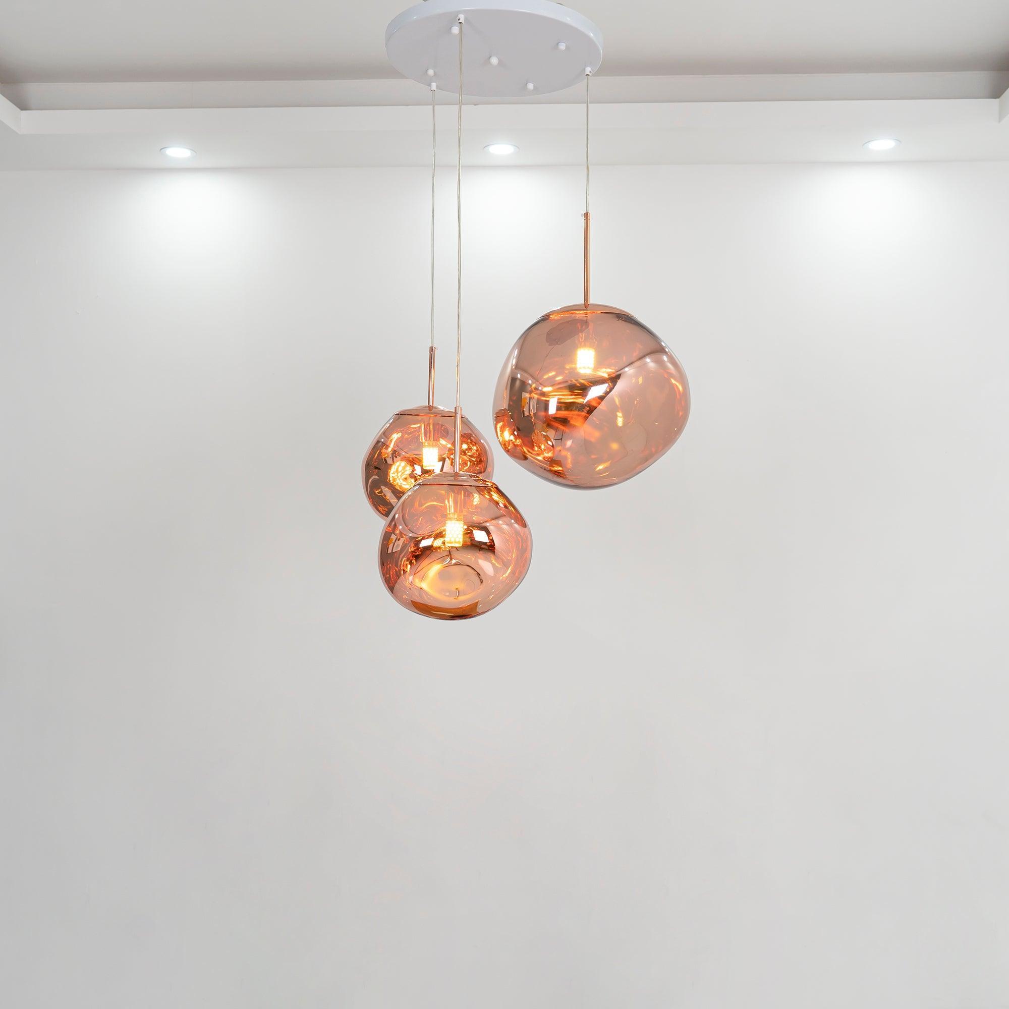 Multi Lava Round Pendant Lamp - Lumpaz