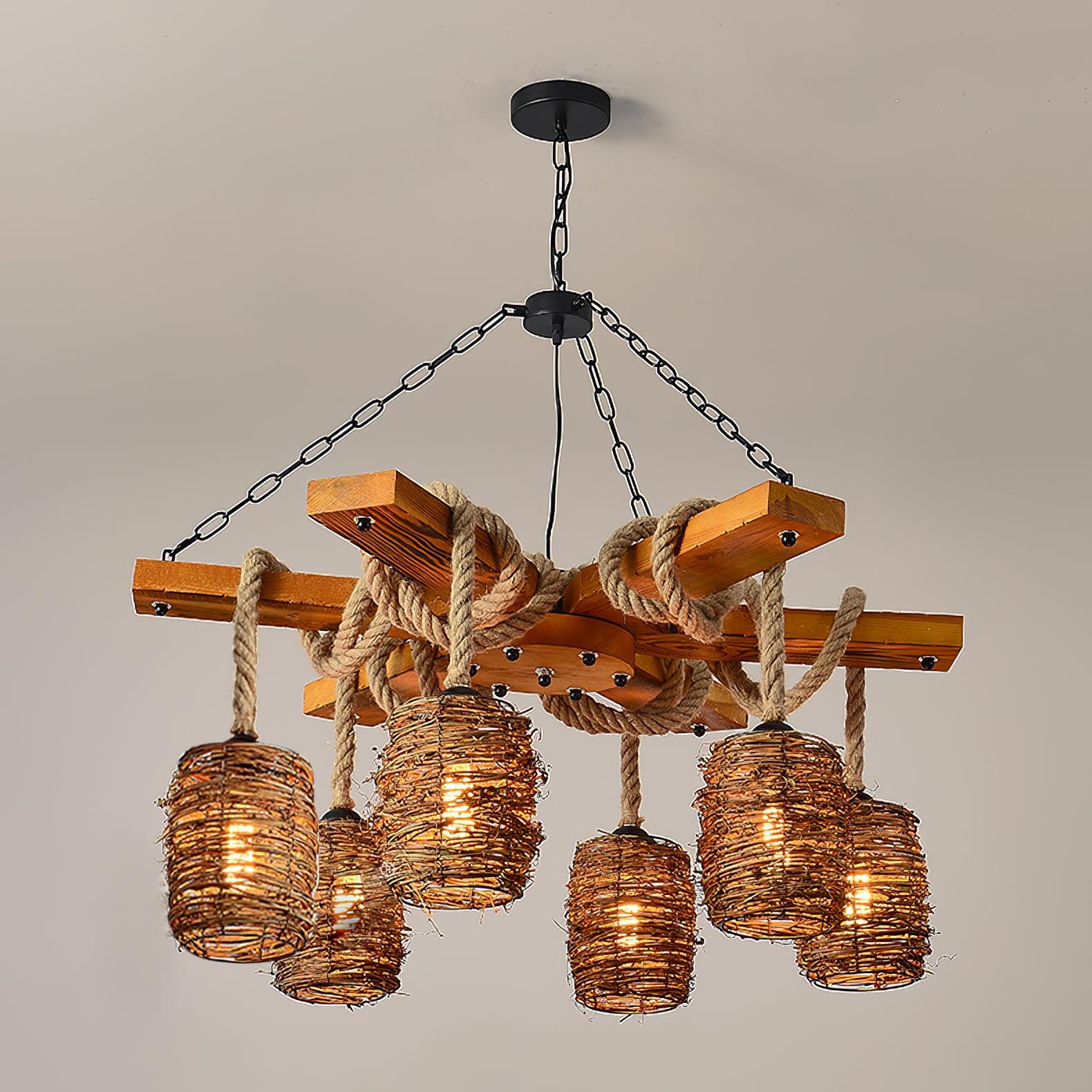 Vintage Farmhouse Chandelier - Lumpaz