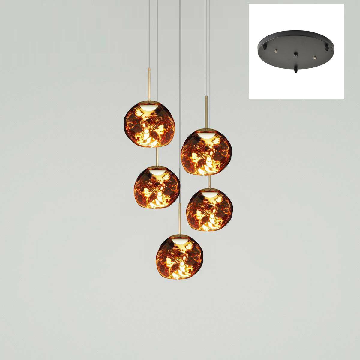 Multi Lava Round Pendant Lamp - Lumpaz