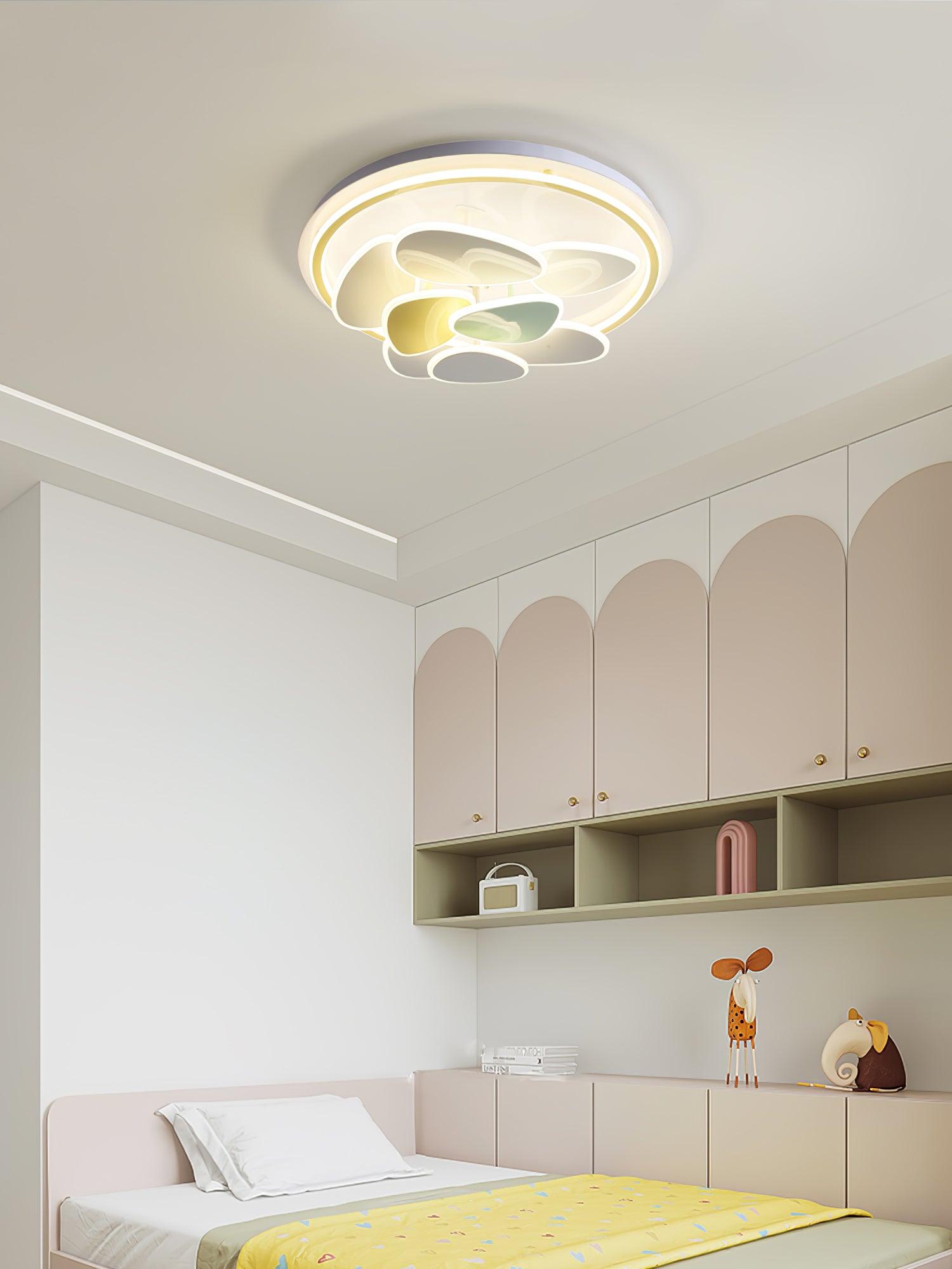 Colorful Cloud Round Ceiling Lamp - Lumpaz