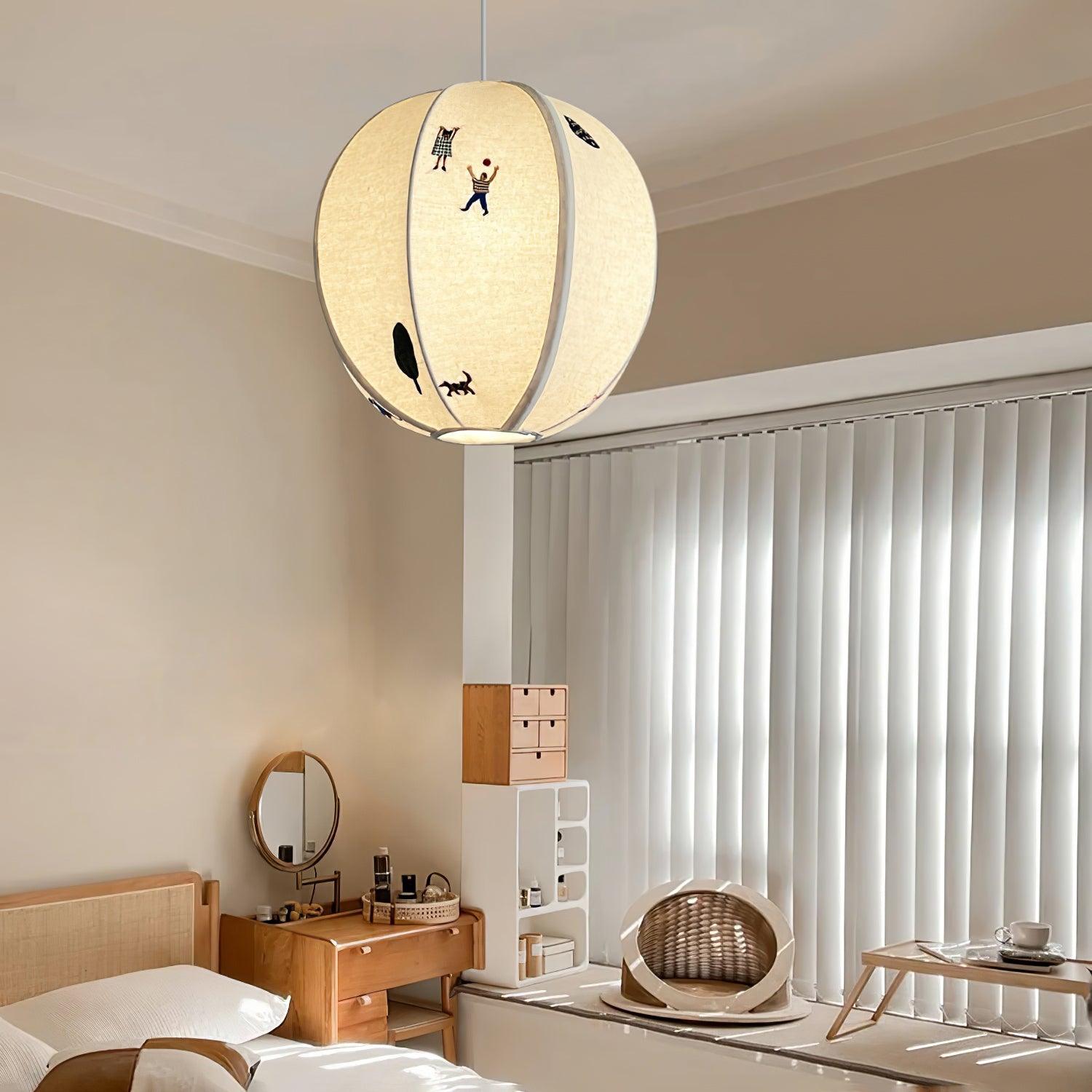 Park Embroidered Textile Pendant Lamp - Lumpaz