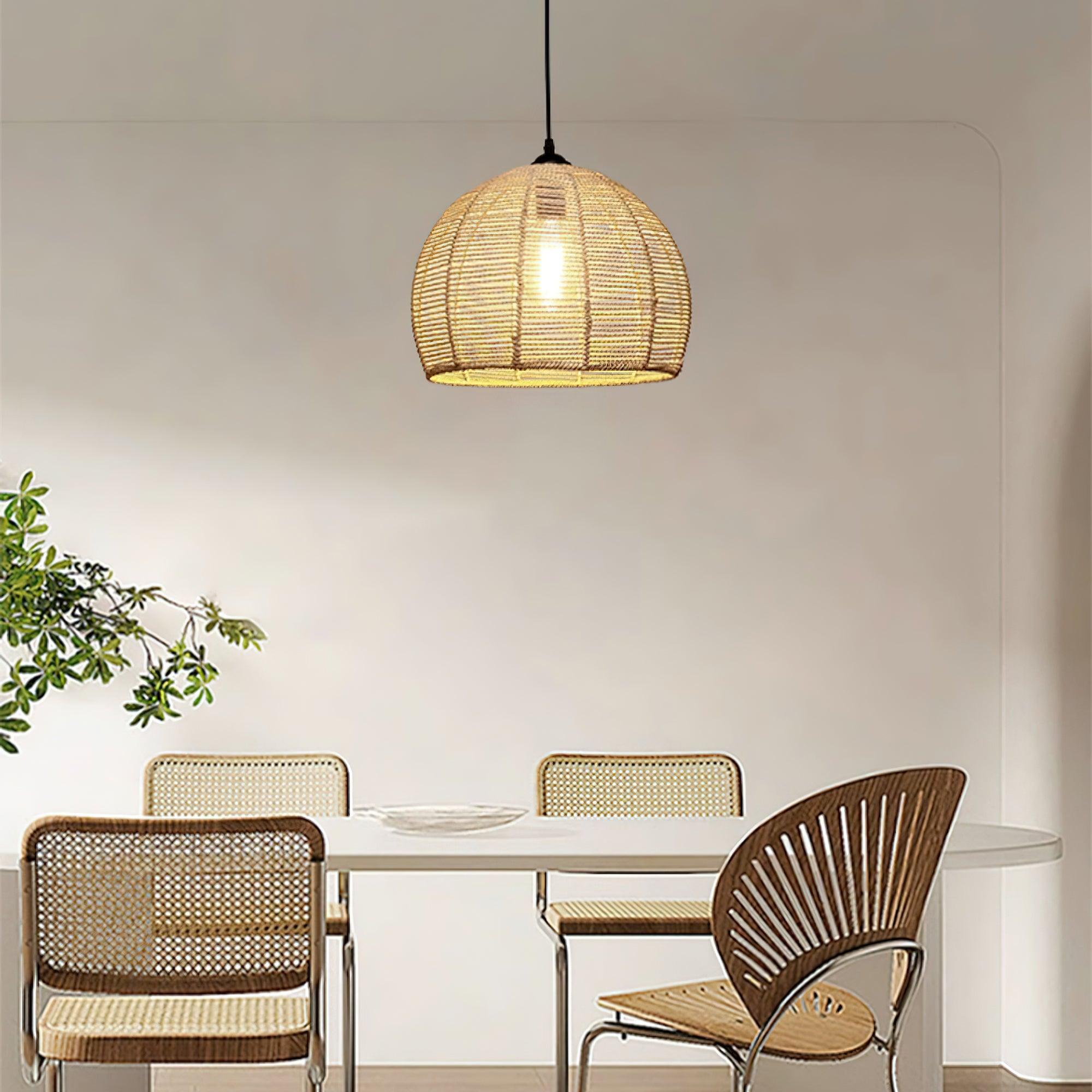 Retro Hemp Rope Interesting Pendant Light - Lumpaz