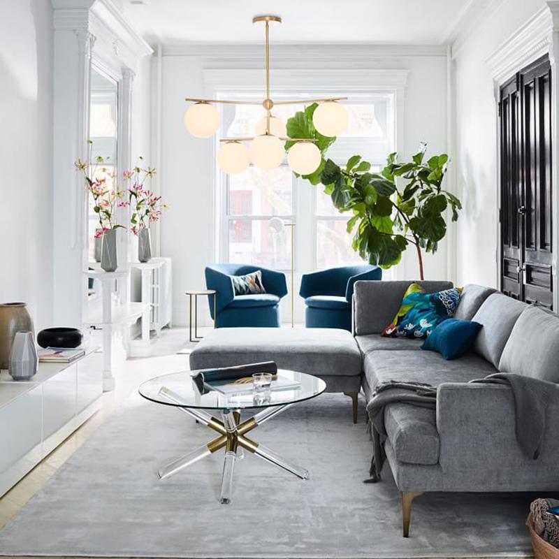 Sphere & Stem Chandelier - Lumpaz
