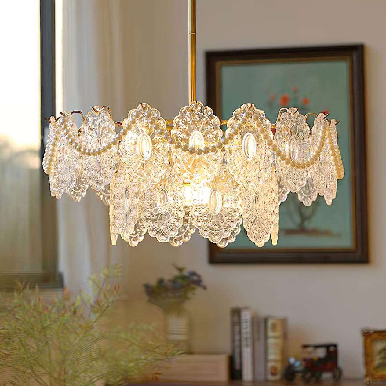 Wave Pearl Chandelier - Lumpaz