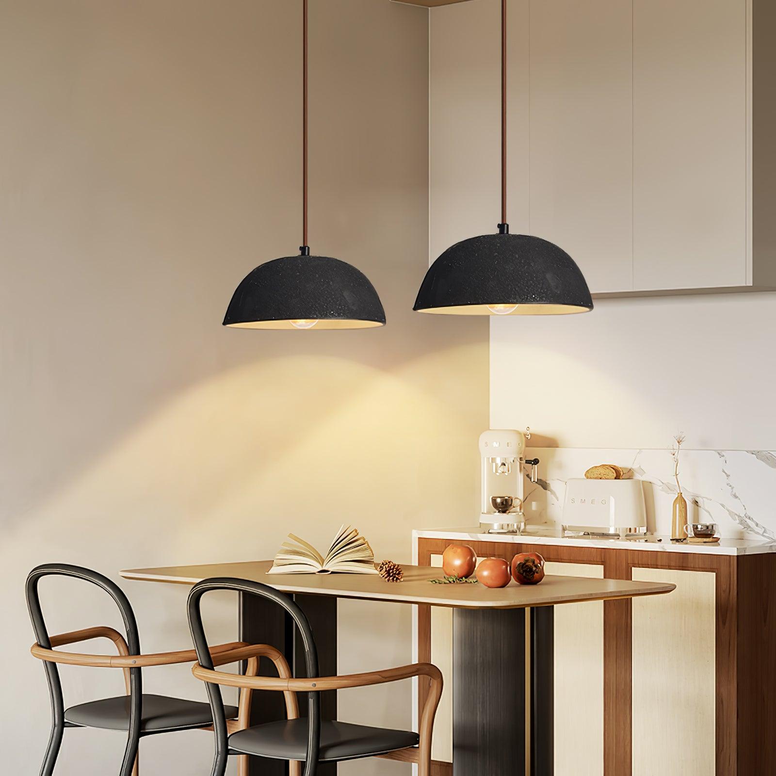 Black Arch Ceramic Pendant Lamp - Lumpaz