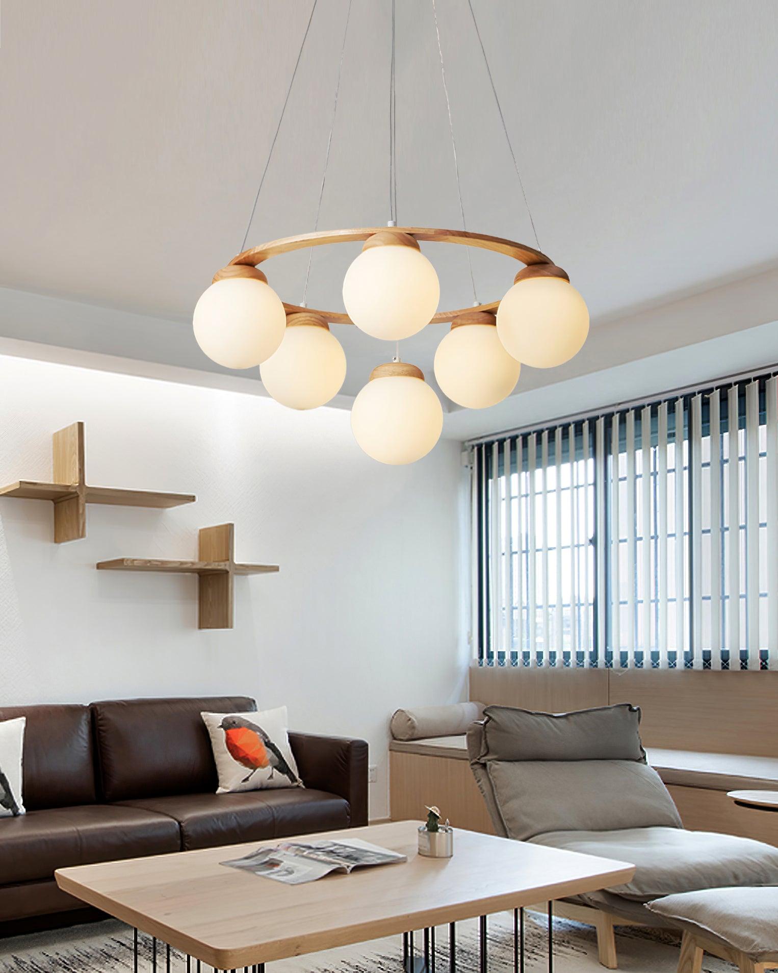 Nuura Miira Wood Chandelier - Lumpaz