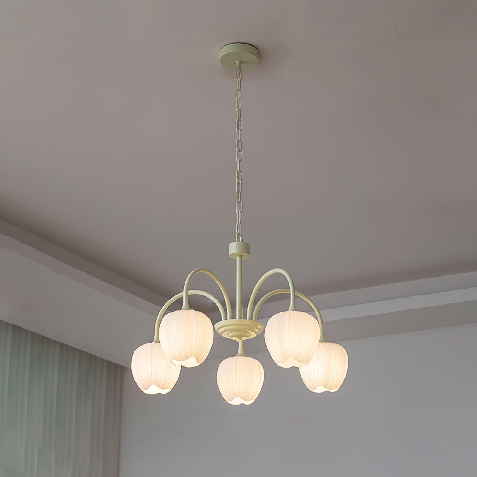 Tulip Matcha Chandelier - Lumpaz
