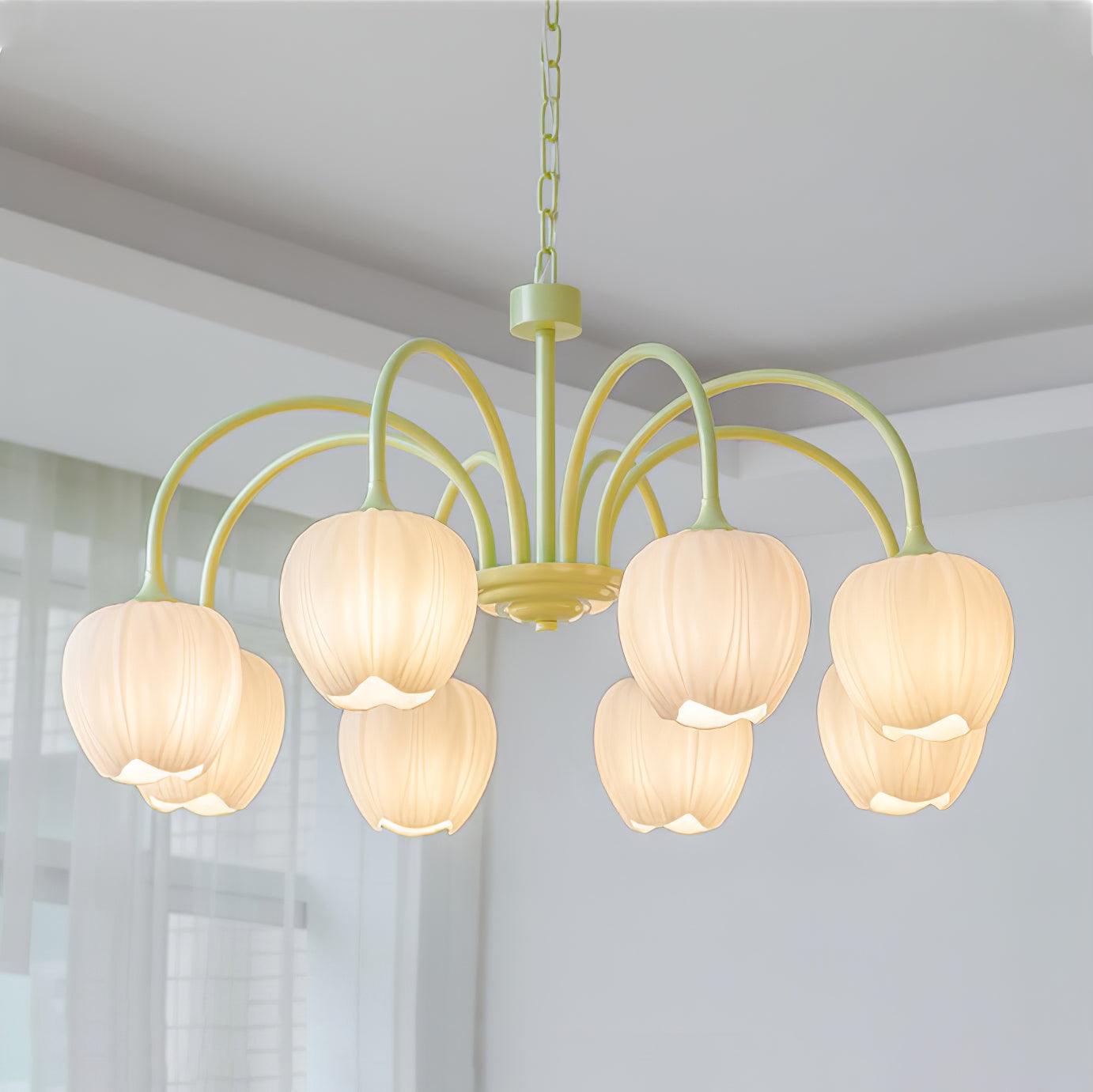 Tulip Matcha Chandelier - Lumpaz