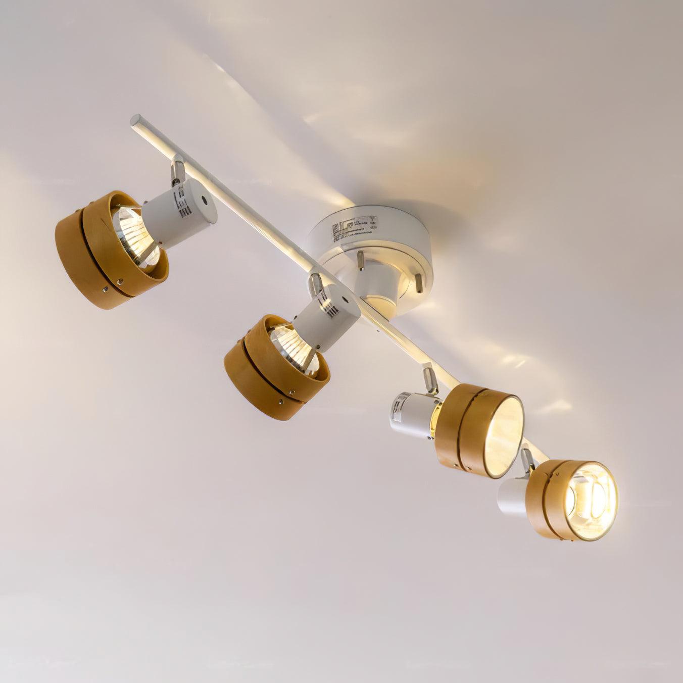 Wooden Adjustable Spot Ceiling Lamp - Lumpaz