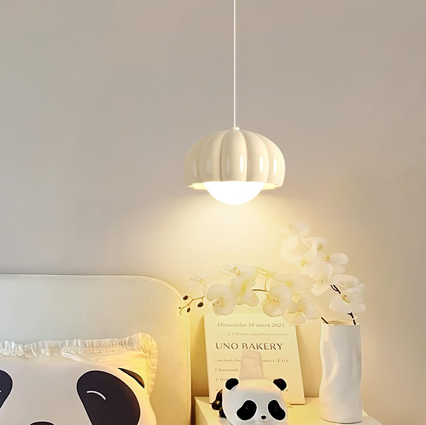 Creamy Pumpkin Pendant Light - Lumpaz