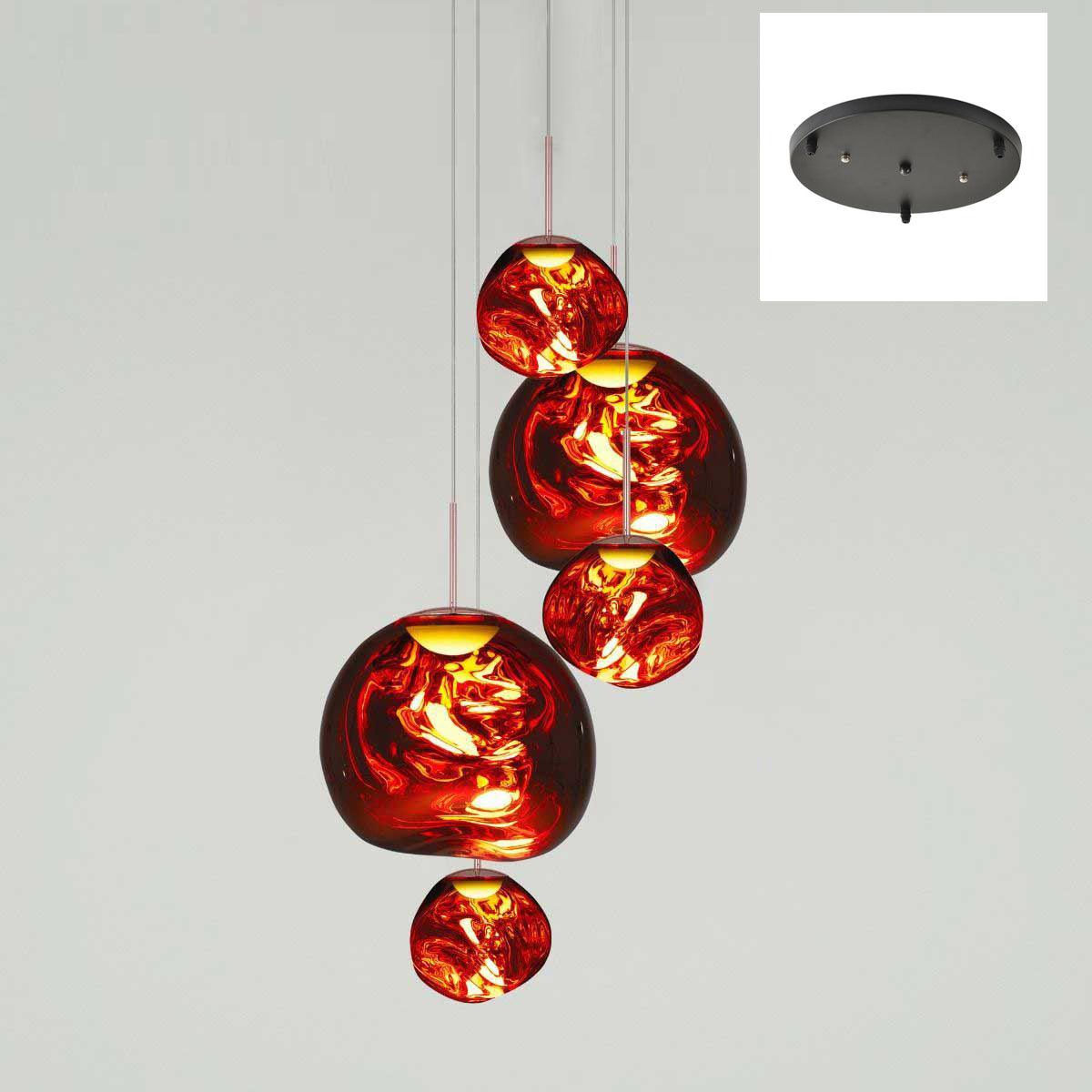 Multi Lava Round Pendant Lamp - Lumpaz