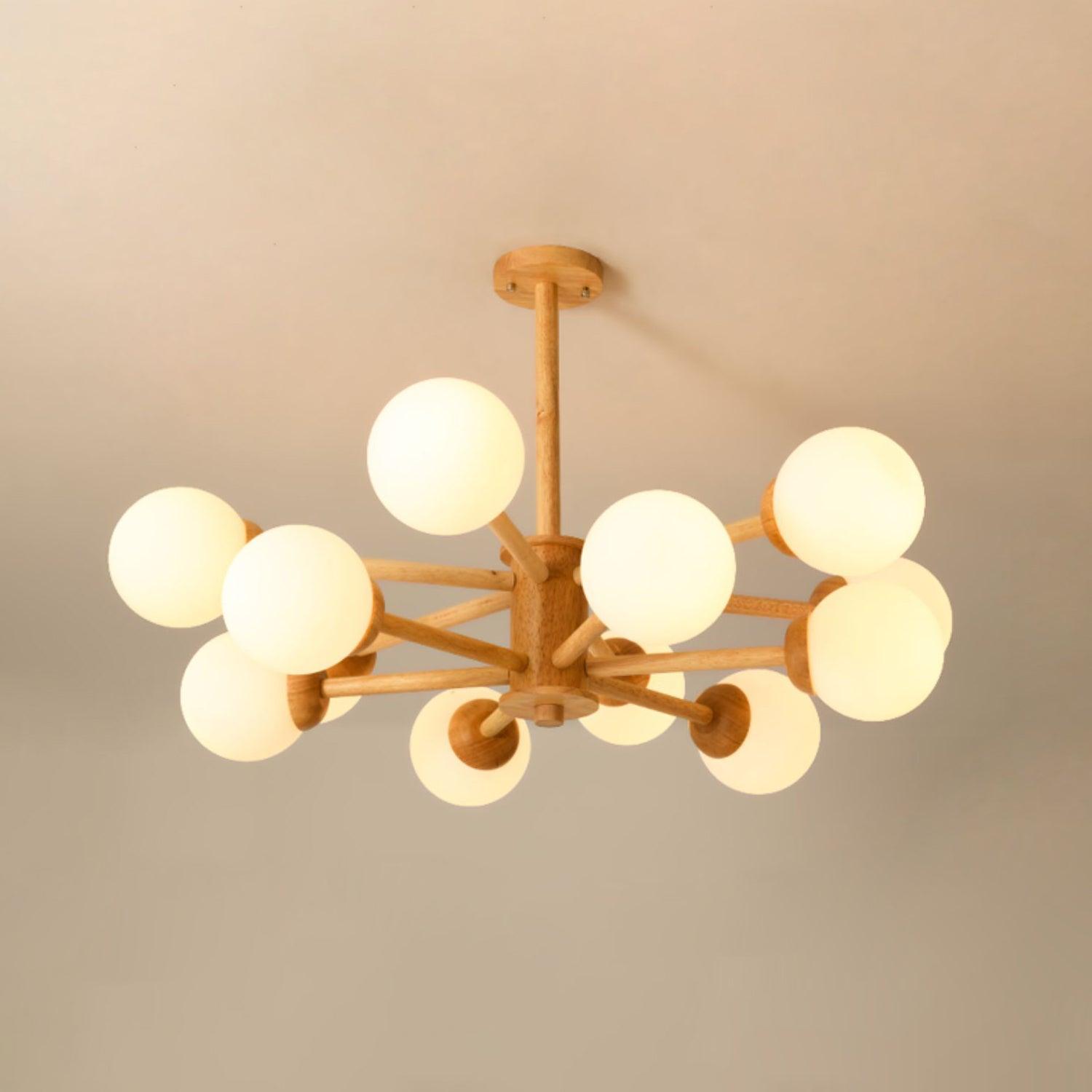 Kozan Wooden Chandelier - Lumpaz