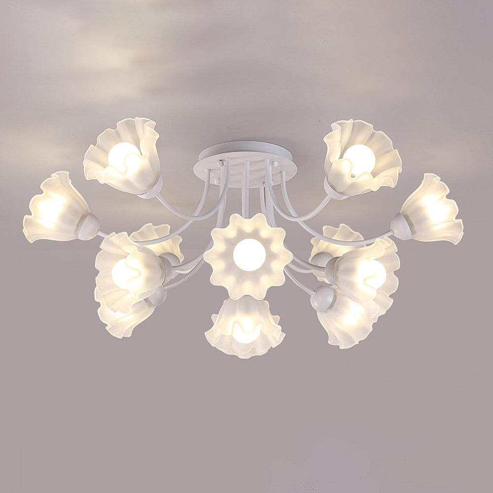Floral Sculpted Ceiling Lamp - Lumpaz