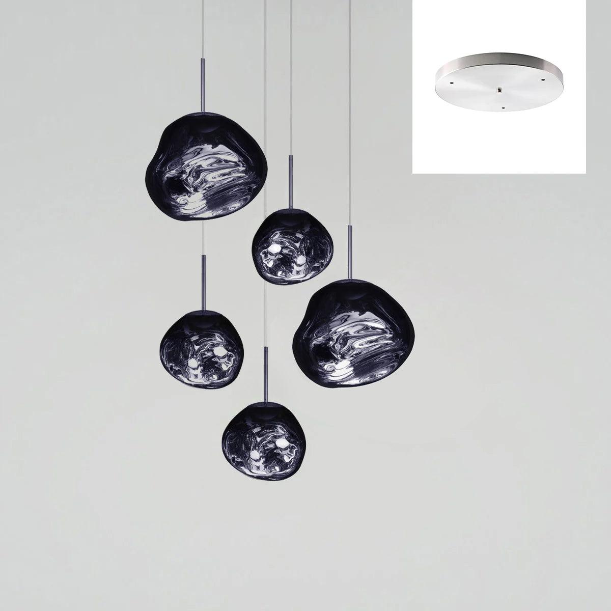 Multi Lava Round Pendant Lamp - Lumpaz