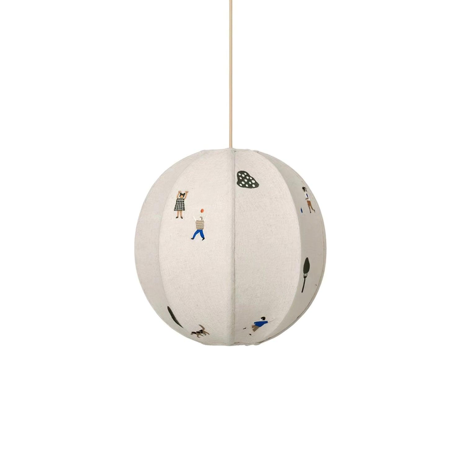Park Embroidered Textile Pendant Lamp - Lumpaz