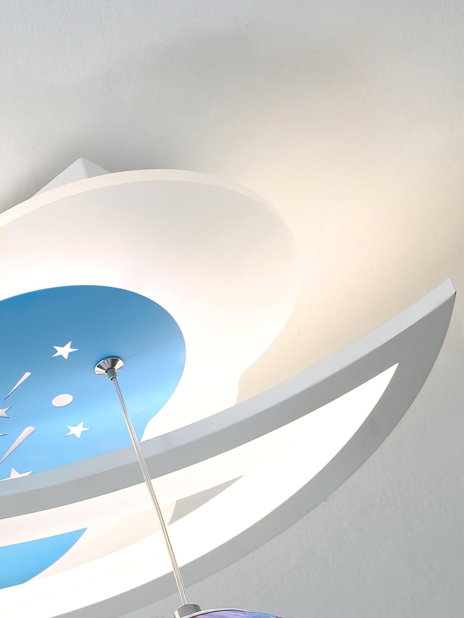 Space Astronaut Star Ceiling Lamp - Lumpaz