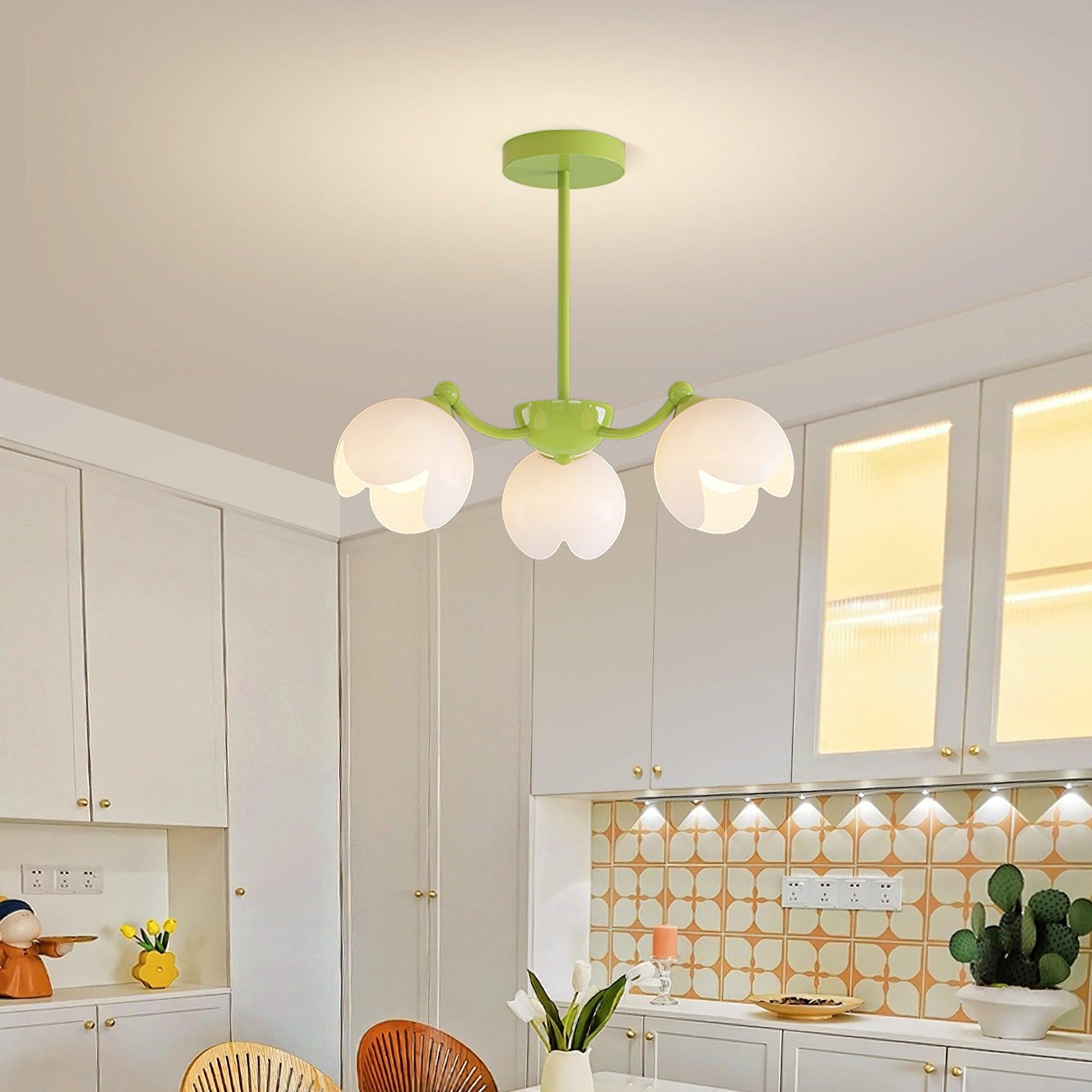 Murano Cream Chandelier - Lumpaz