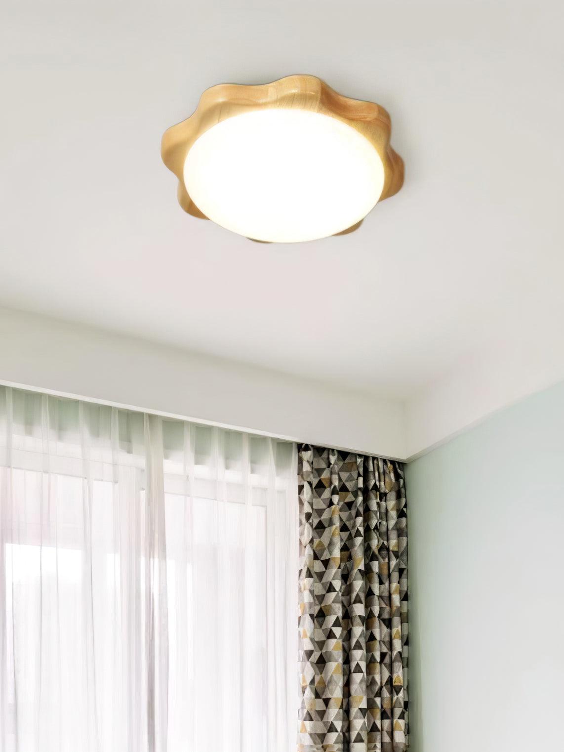 Drum Wood Ceiling Lamp - Lumpaz