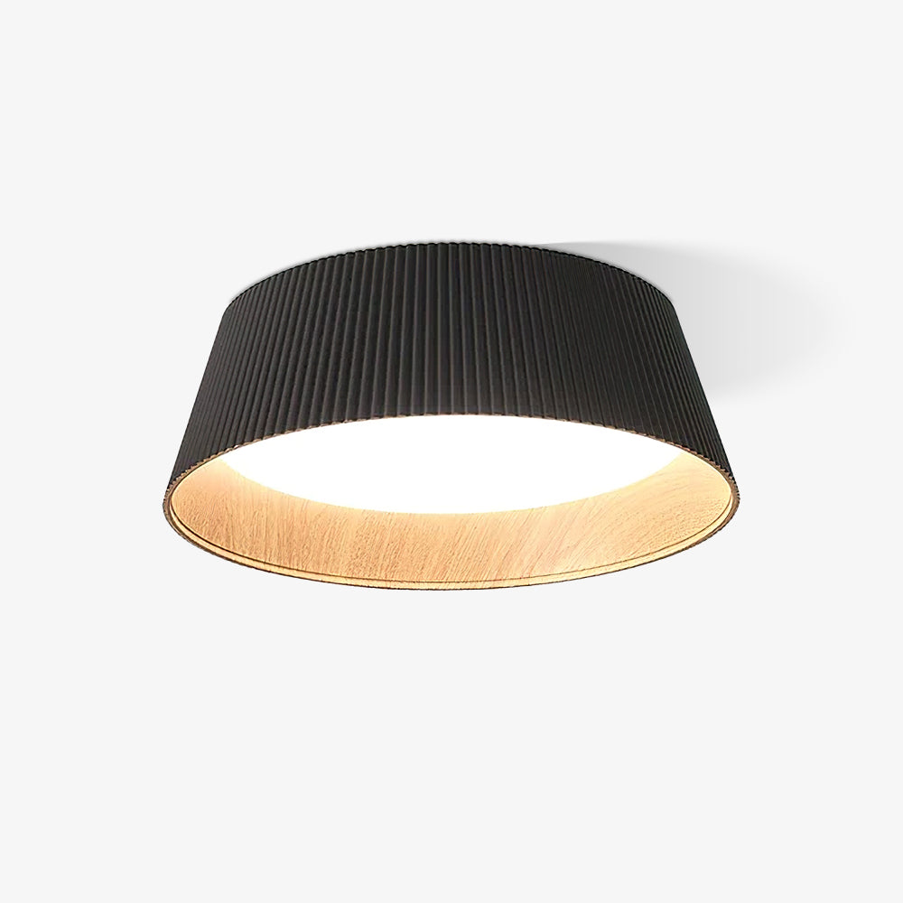 Modern Ribbed Ceiling Light - Lumpaz