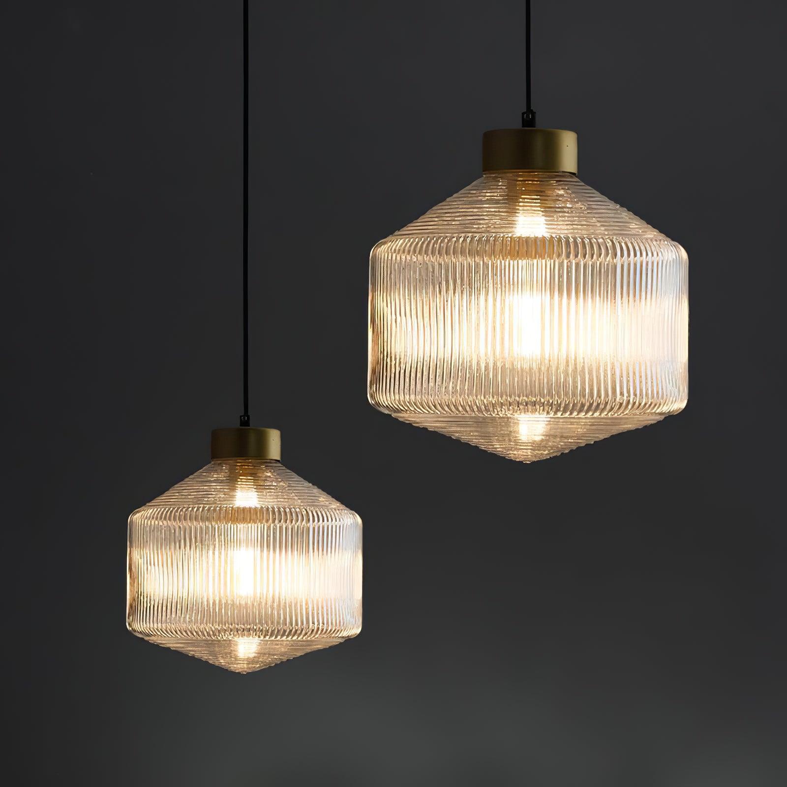 Striped Spinning Top Pendant Light - Lumpaz