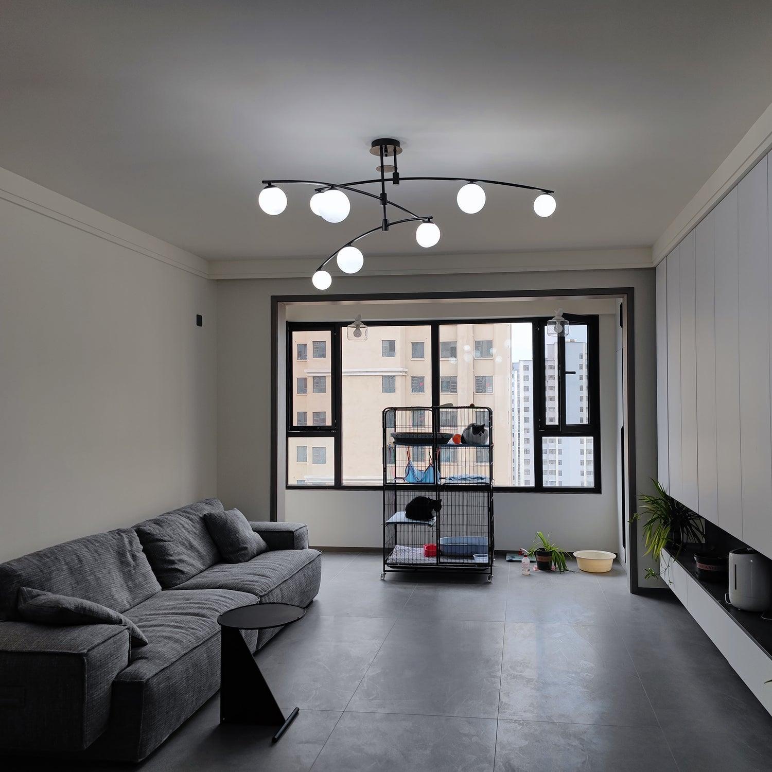 Modern Long Arm Chandelier - Lumpaz