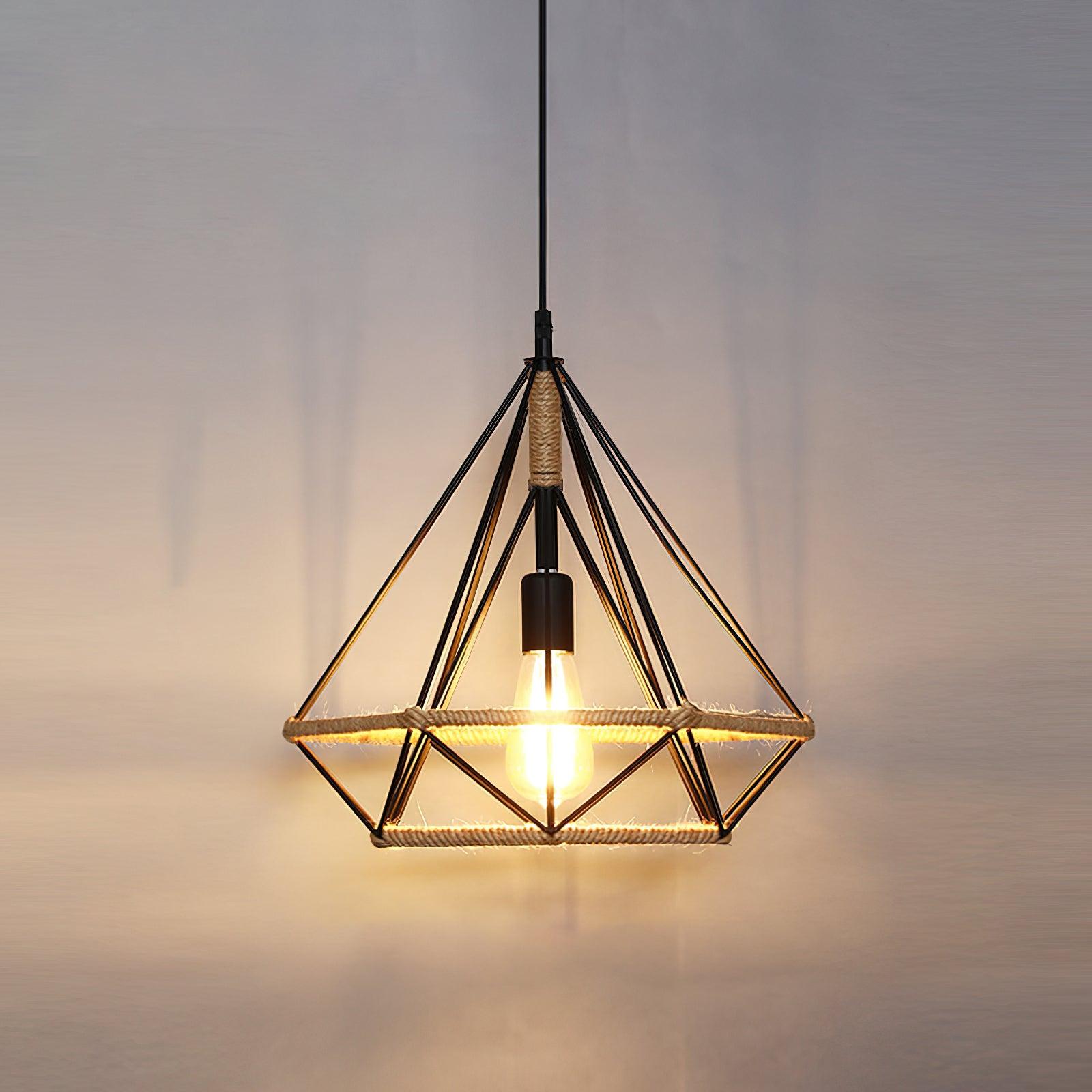 Retro Hemp Rope Interesting Pendant Light - Lumpaz