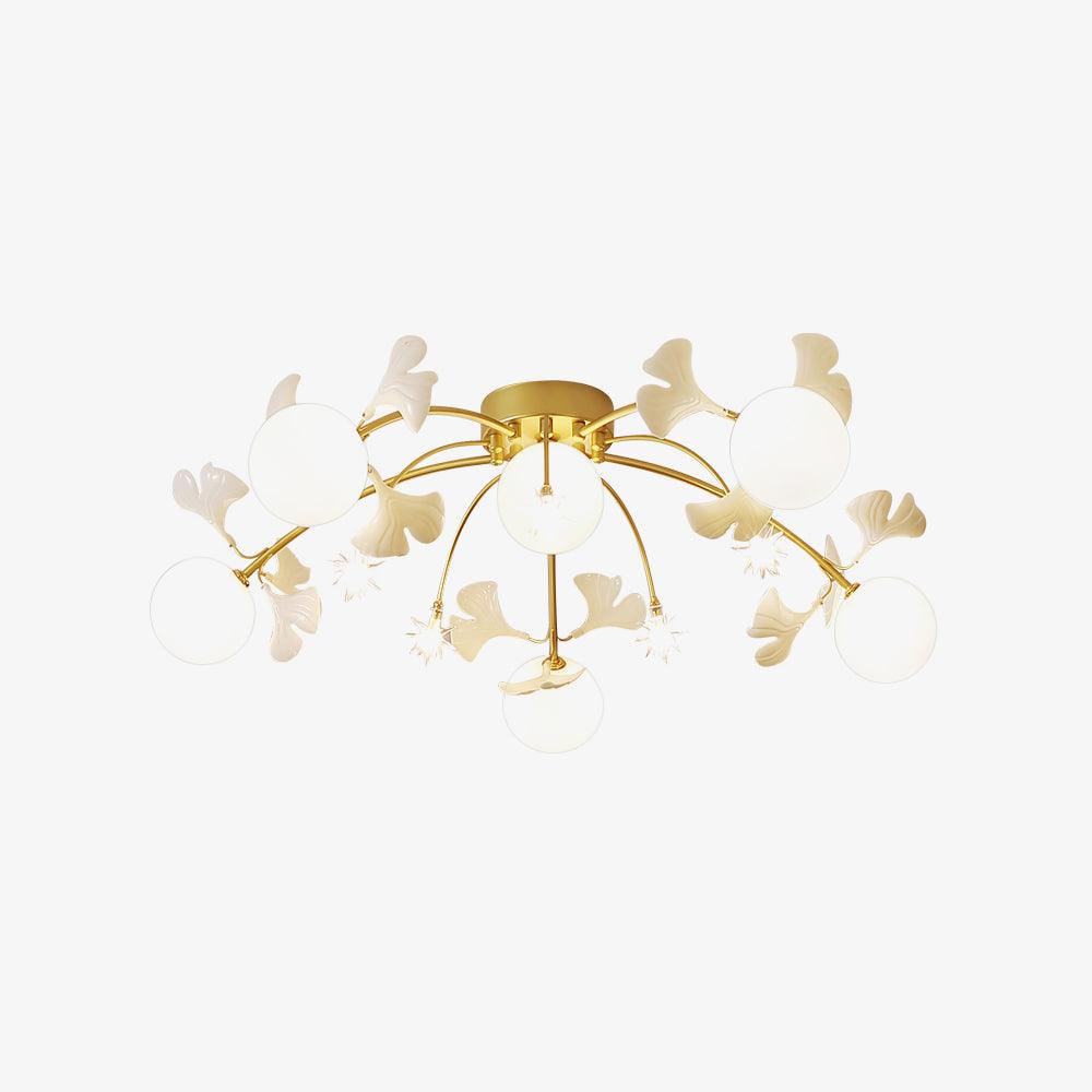 Ginkgo Glass Ceiling Lamp - Lumpaz