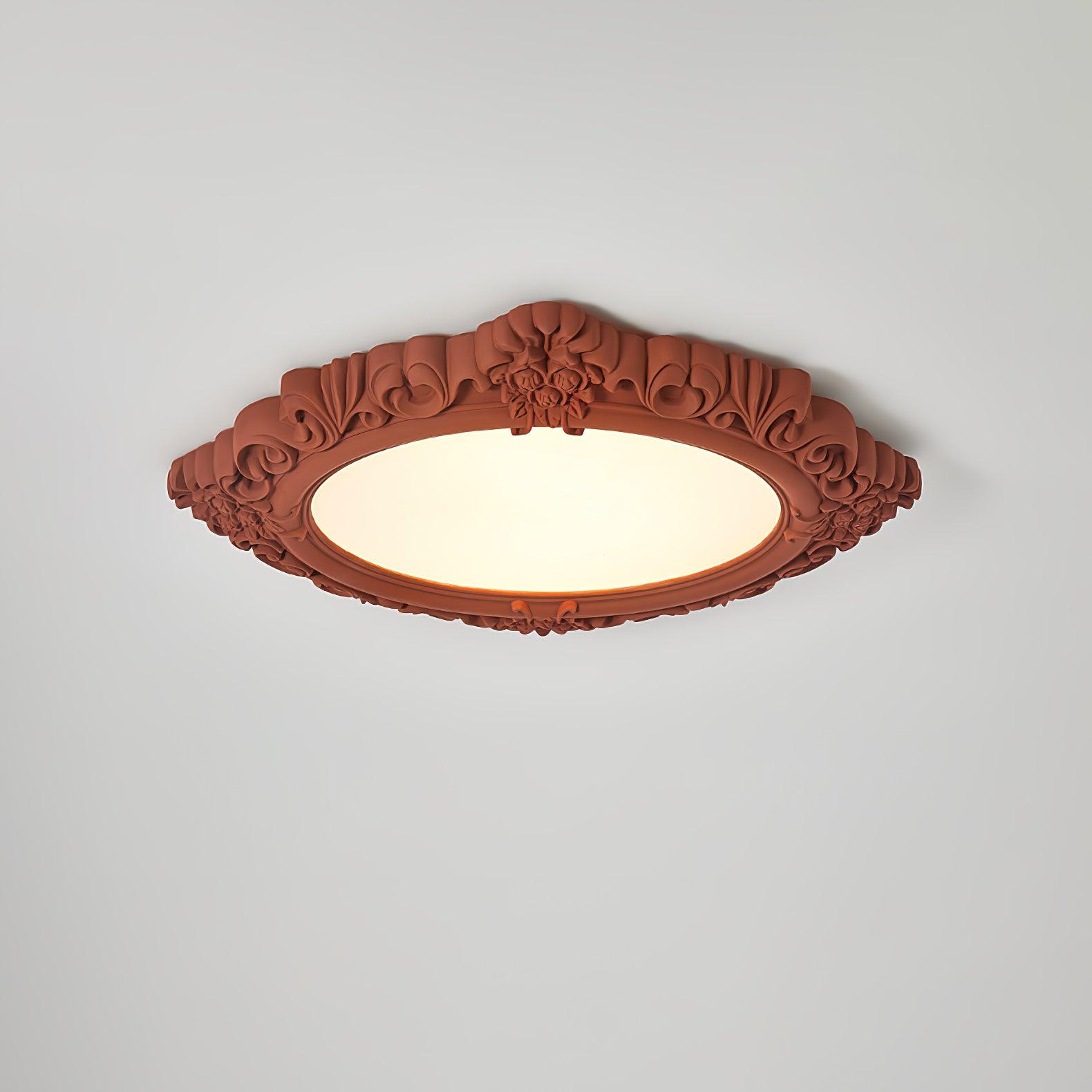 Sculpted Resin Ceiling Lamp - Lumpaz