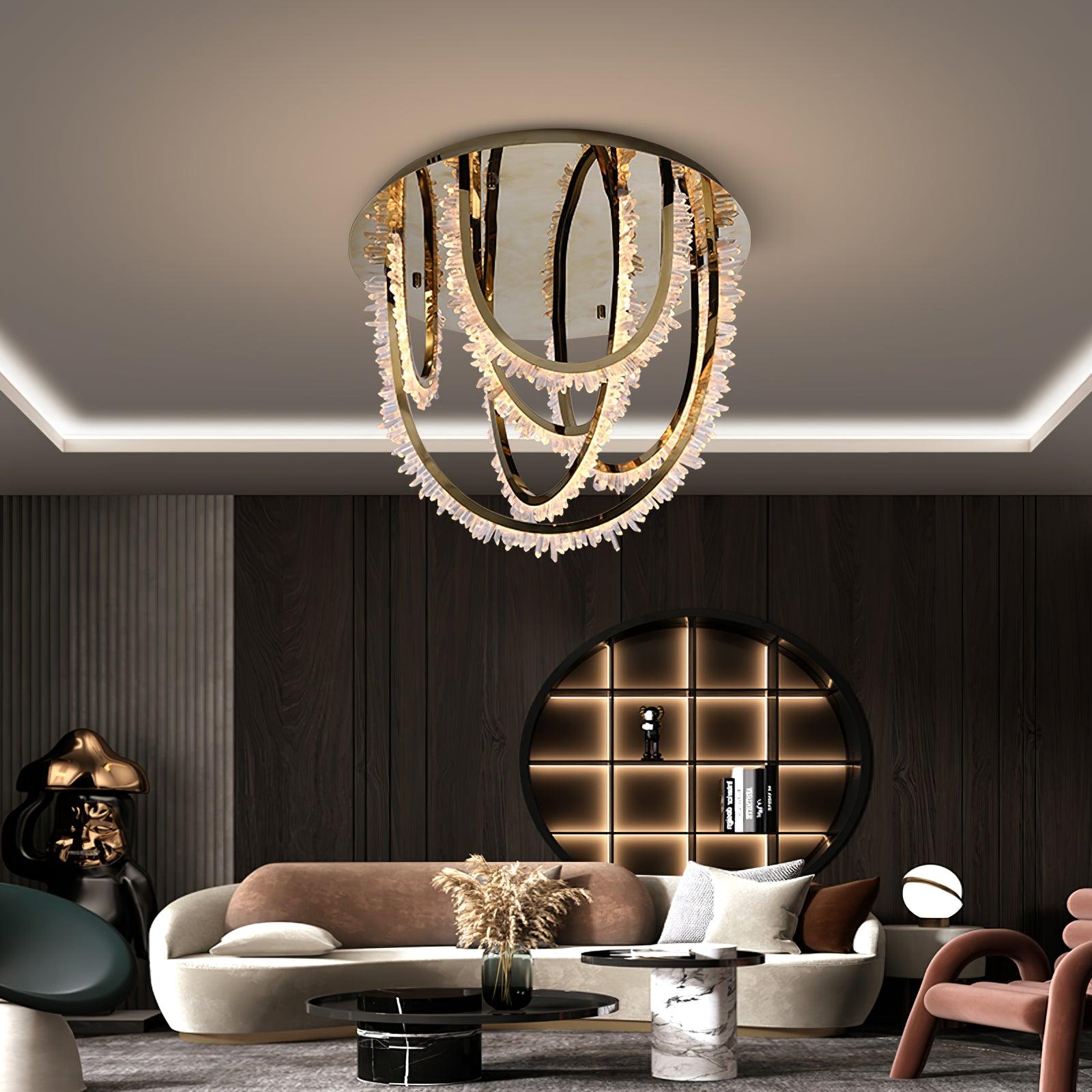 Crystal Corde Ceiling Light - Lumpaz
