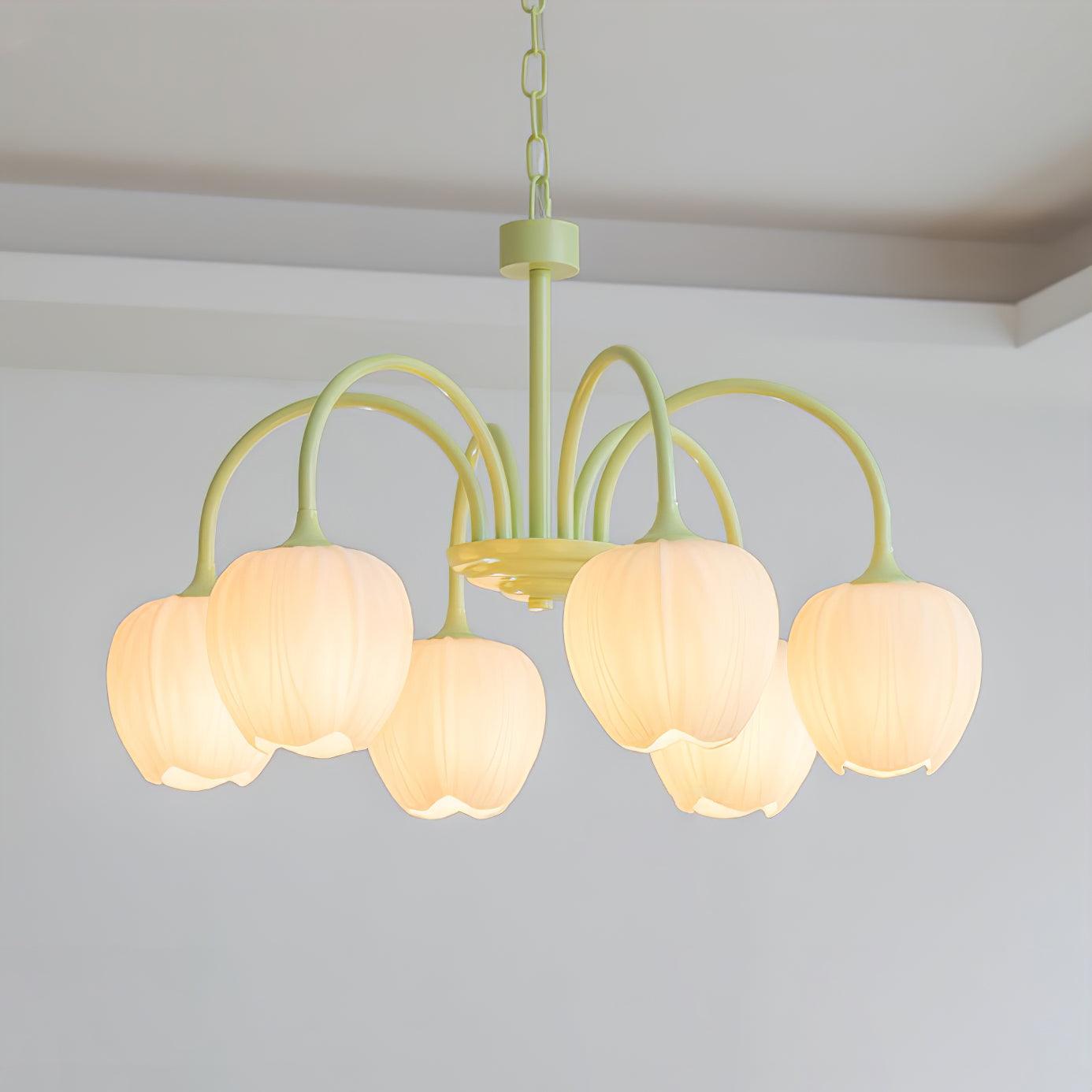Tulip Matcha Chandelier - Lumpaz