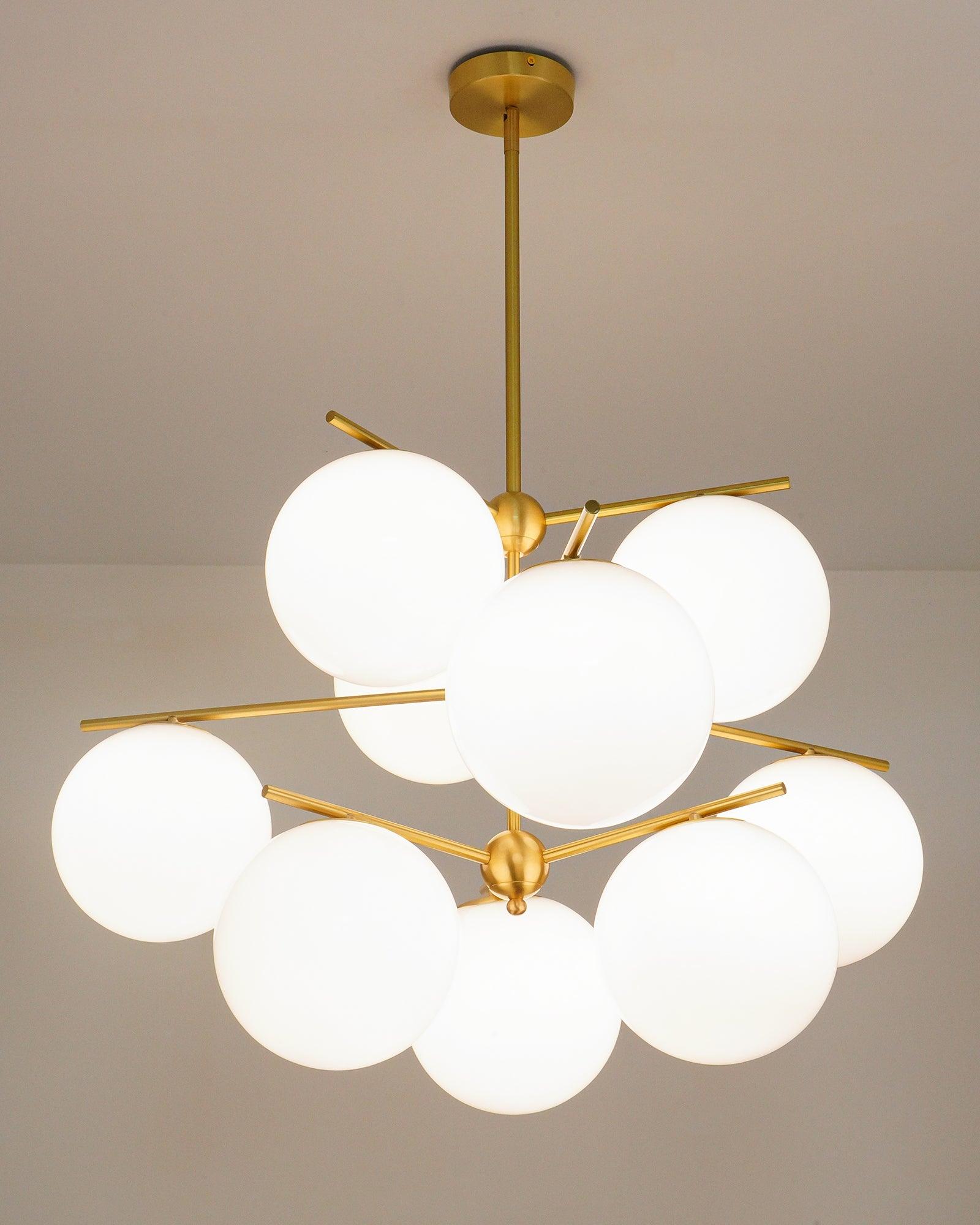 Sphere & Stem Chandelier - Lumpaz
