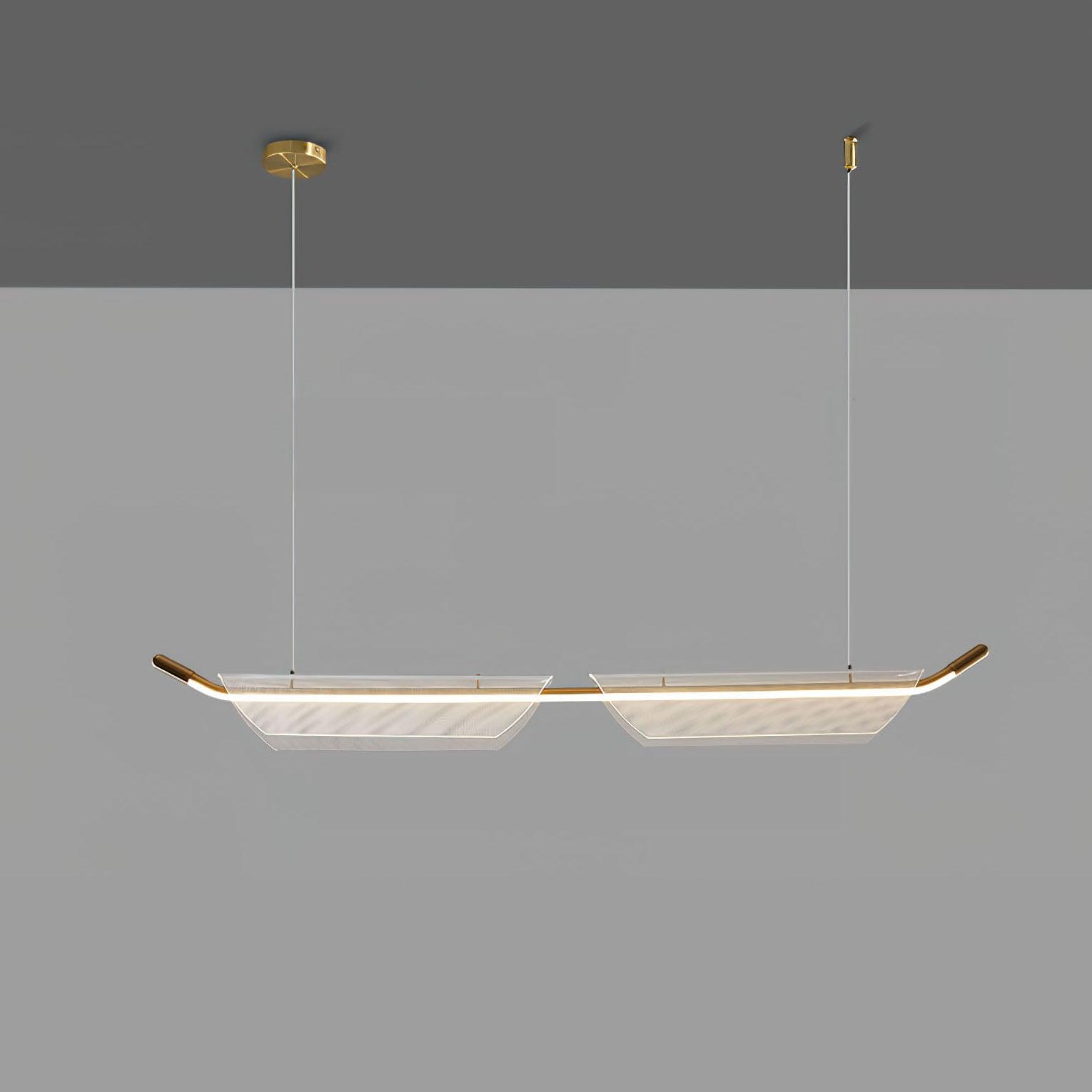 Two Boats Acrylic Pendant Light - Lumpaz