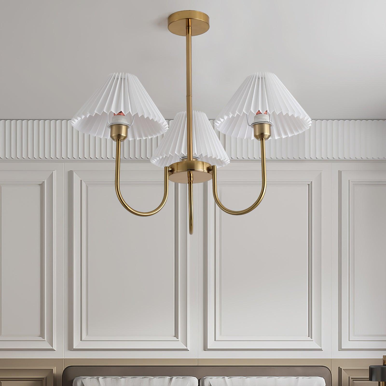 Lenore Pleated Chandelier - Lumpaz