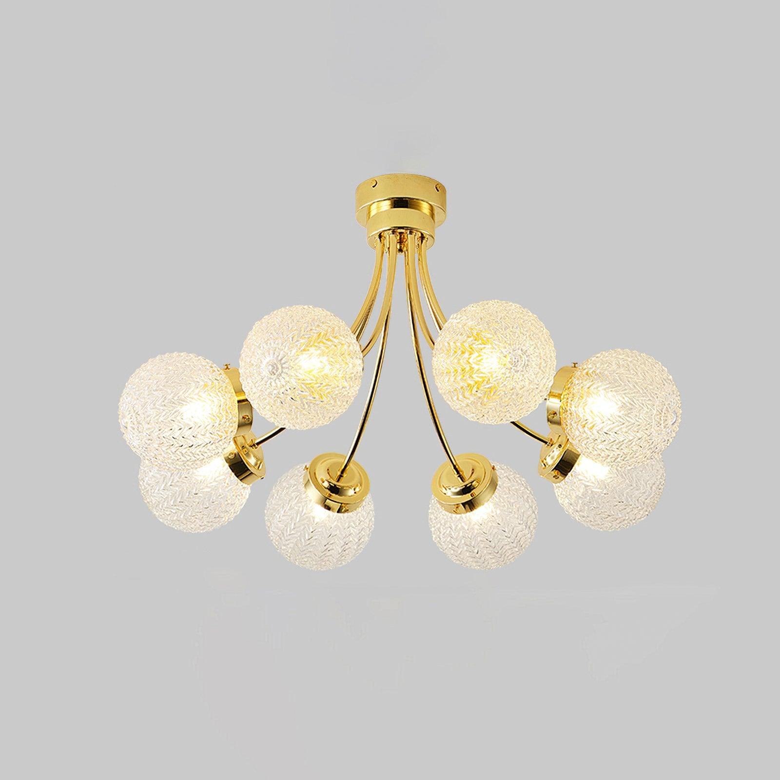 Carved Glass Ceiling Lamp - Lumpaz