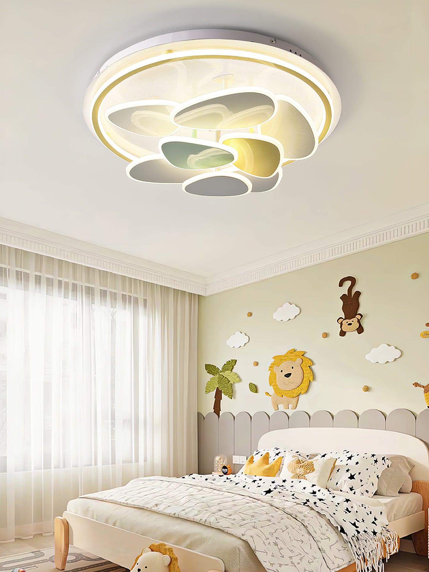 Colorful Cloud Round Ceiling Lamp - Lumpaz