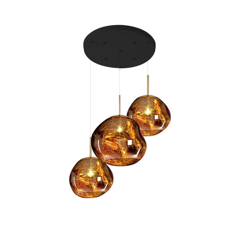 Multi Lava Round Pendant Lamp - Lumpaz