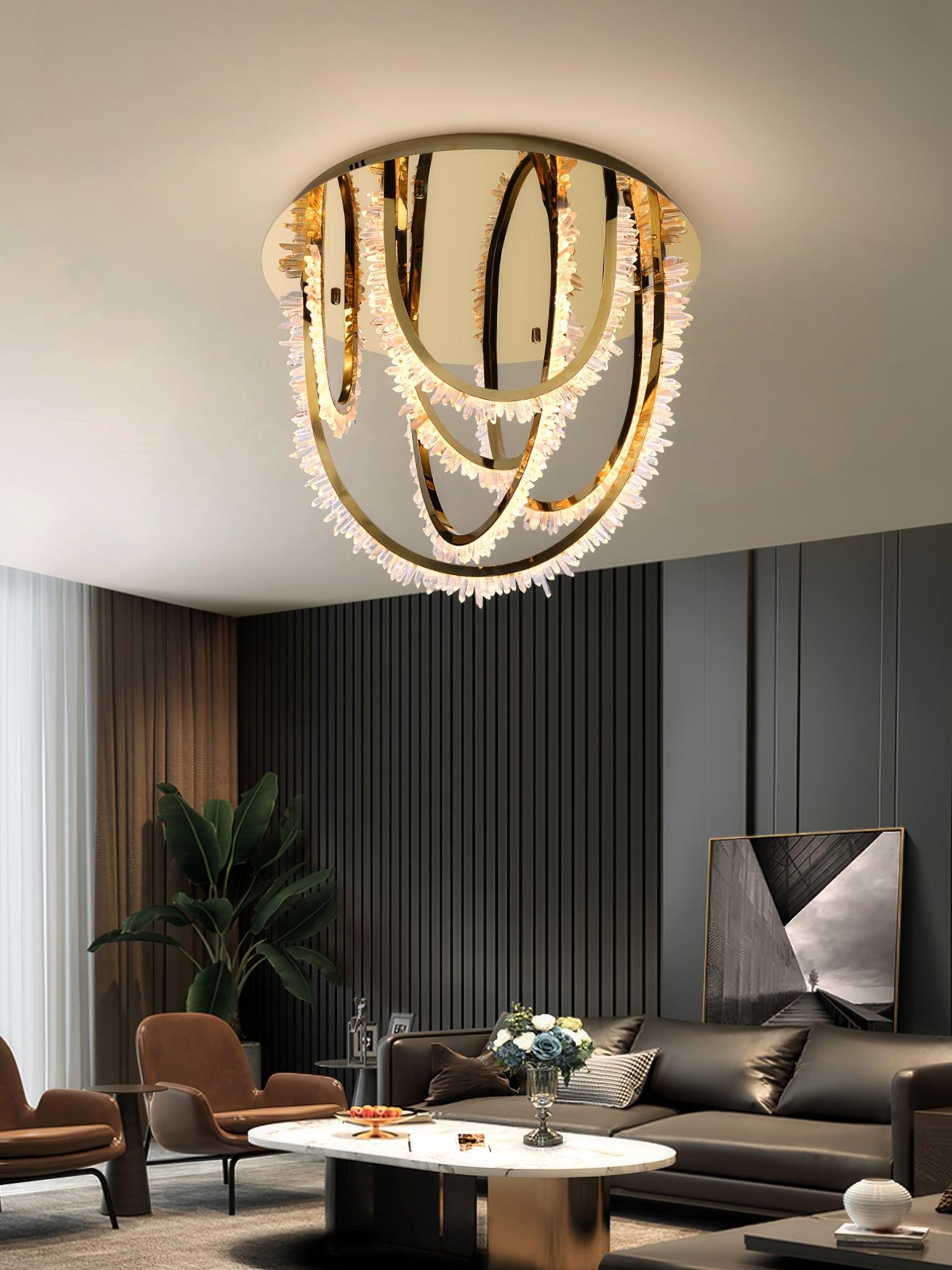 Crystal Corde Ceiling Light - Lumpaz