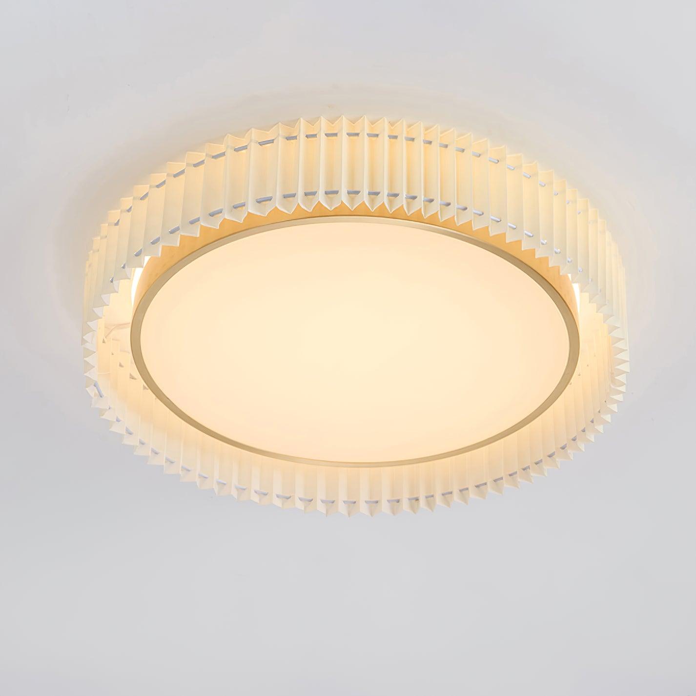 Round Pleated Ceiling Lamp - Lumpaz