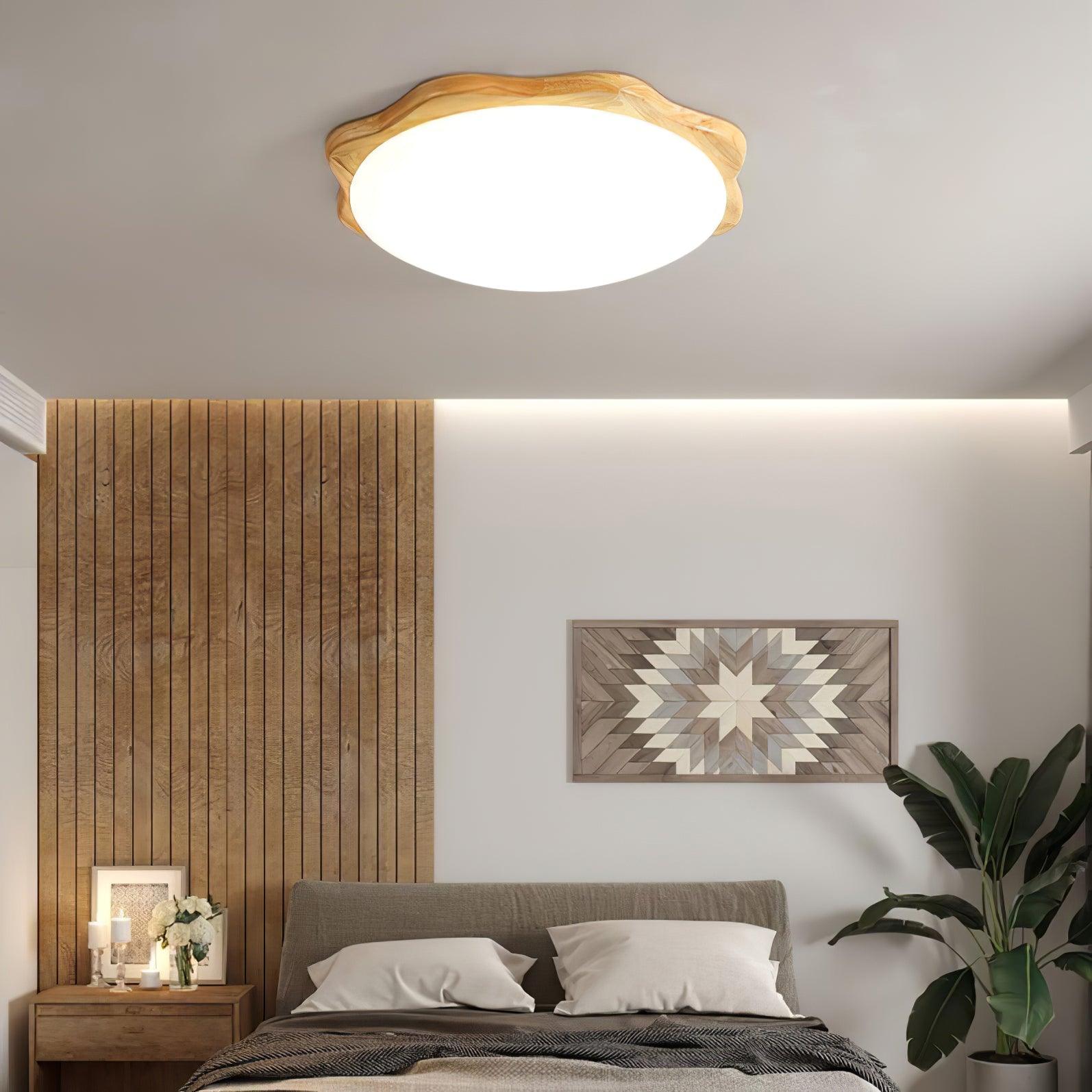Drum Wood Ceiling Lamp - Lumpaz