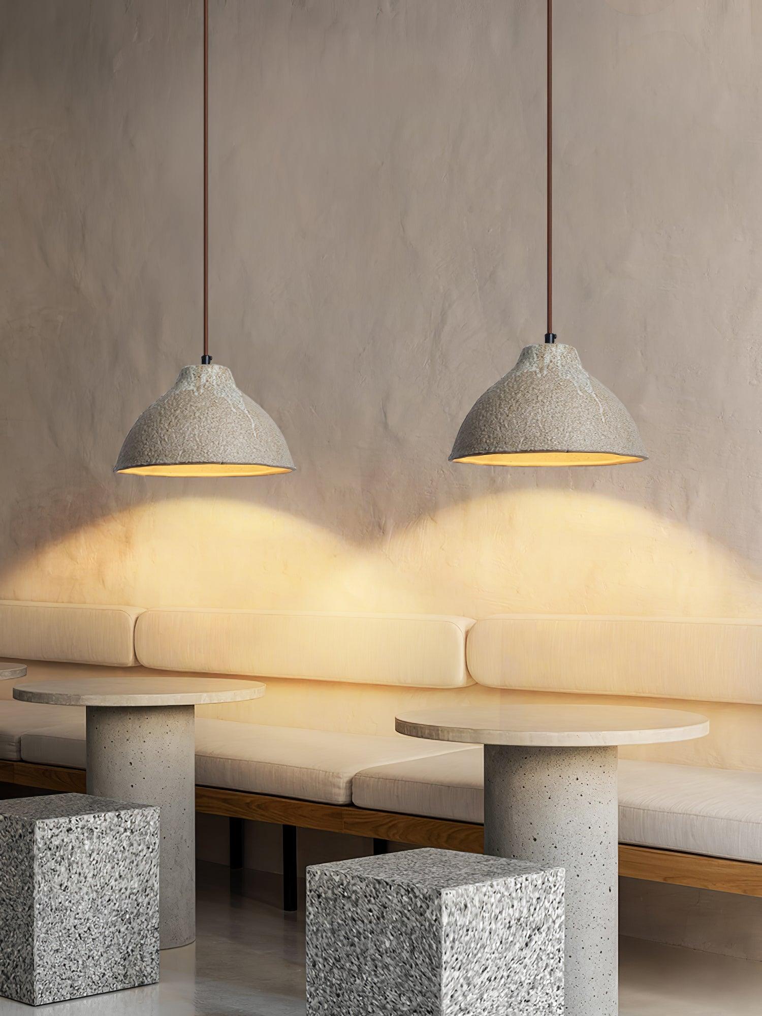 Raku Retro Ceramic Pendant Lamp - Lumpaz